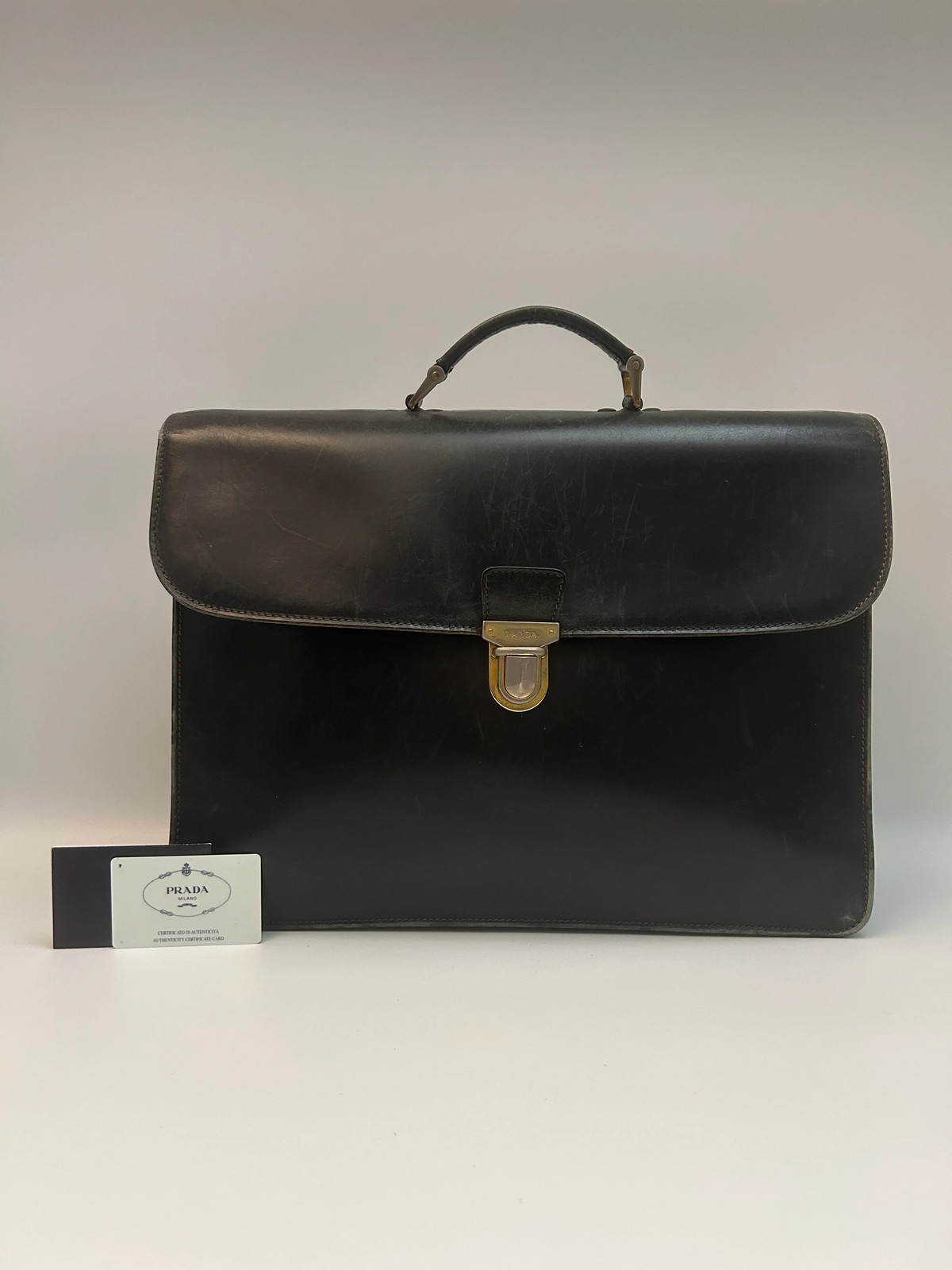 Prada Leather Briefcase