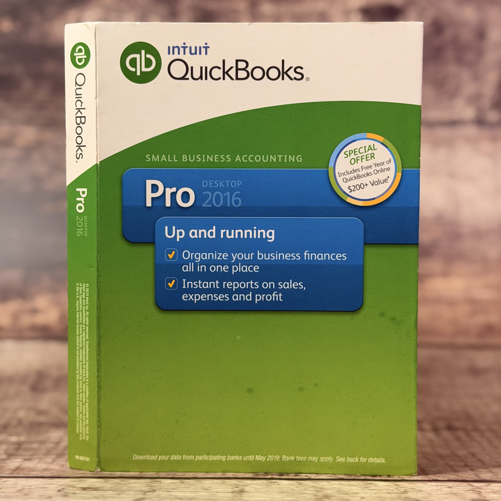 Intuit Quickbooks Desktop Pro 2016 Windows Accounting -NO SUBSCRIPTI0N- TESTED