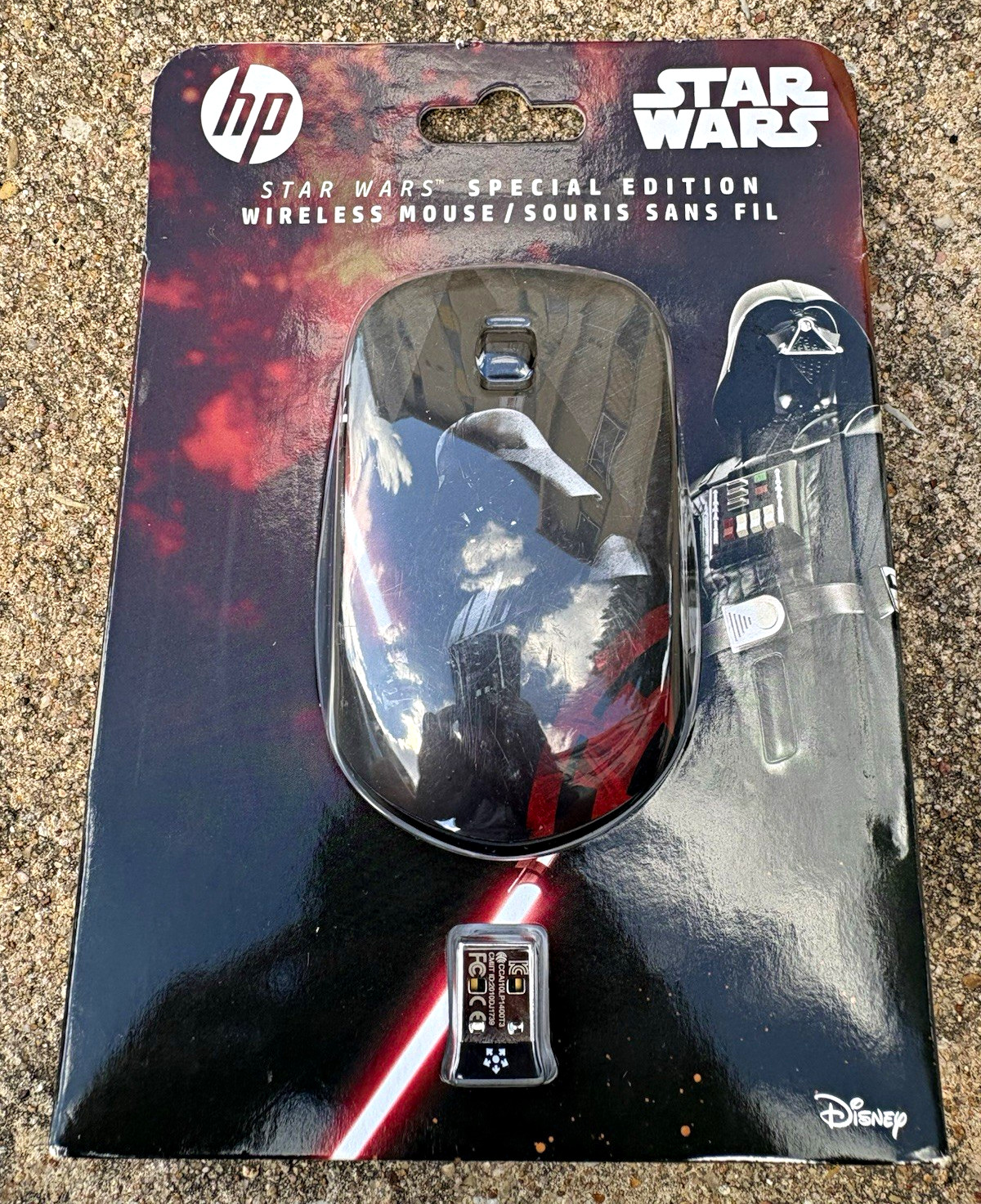 HP Star Wars Special Edition Wireless USB Optical Mouse 1200 DPI 3-Button Black