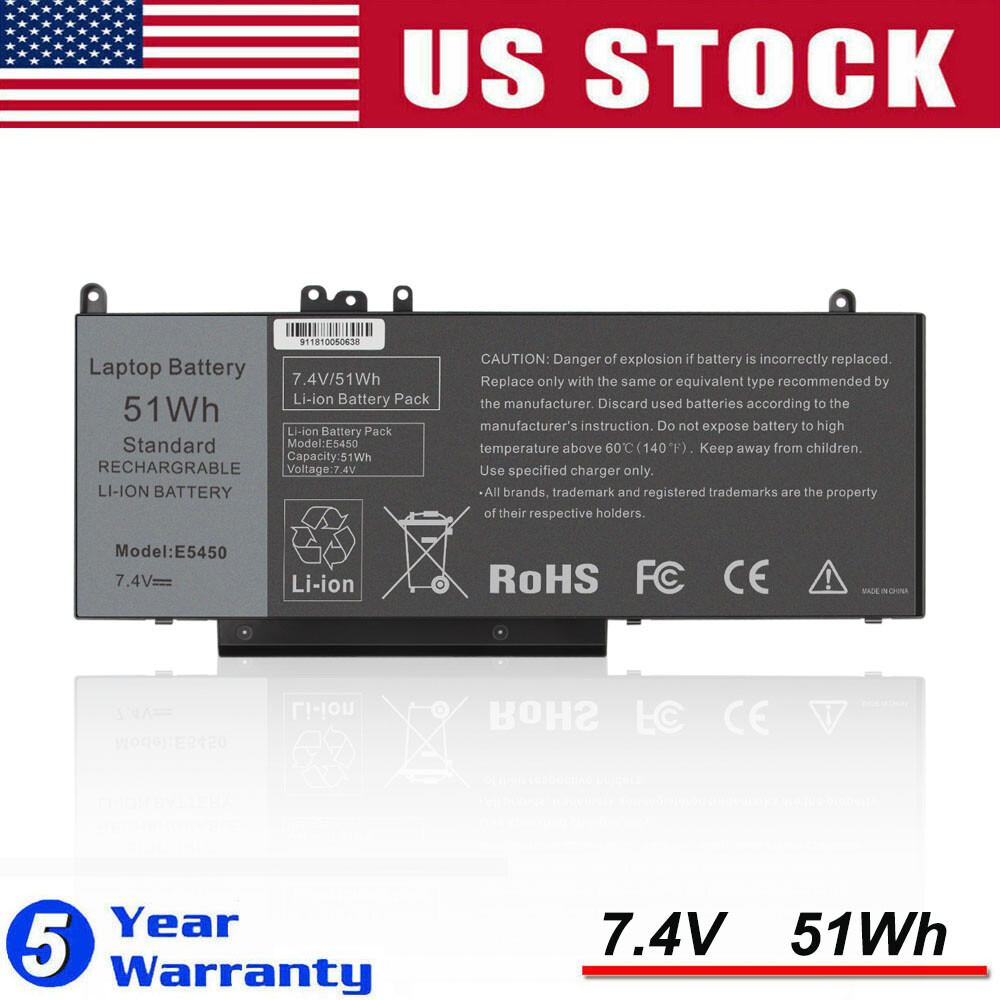 Laptop Battery for Dell Latitude E5450 E5550 E5250 Notebook Laptop 15.6" G5M10