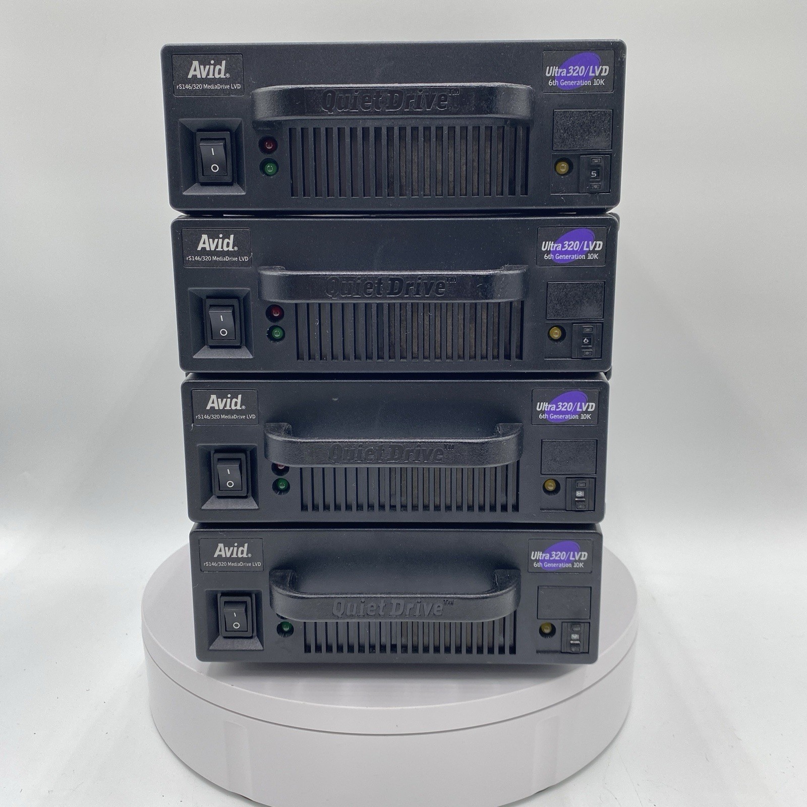 Lot of 4 Avid rS146/320 Media Drive LVD ULTRA 320/LVD 6th Generation 10k Works