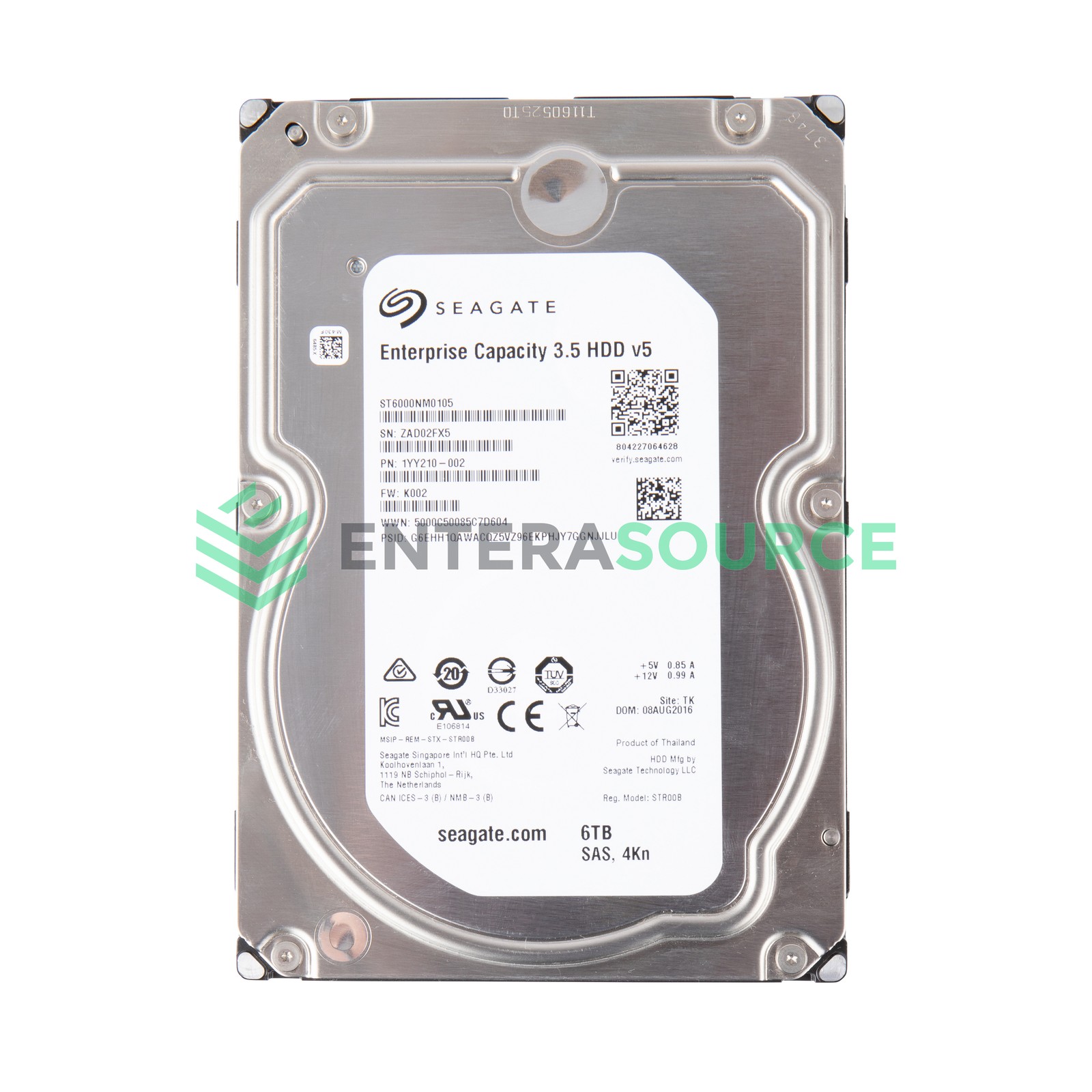 Seagate ST6000NM0105 6TB 7.2K SAS 3.5" 12Gbps 4K Hard Drive