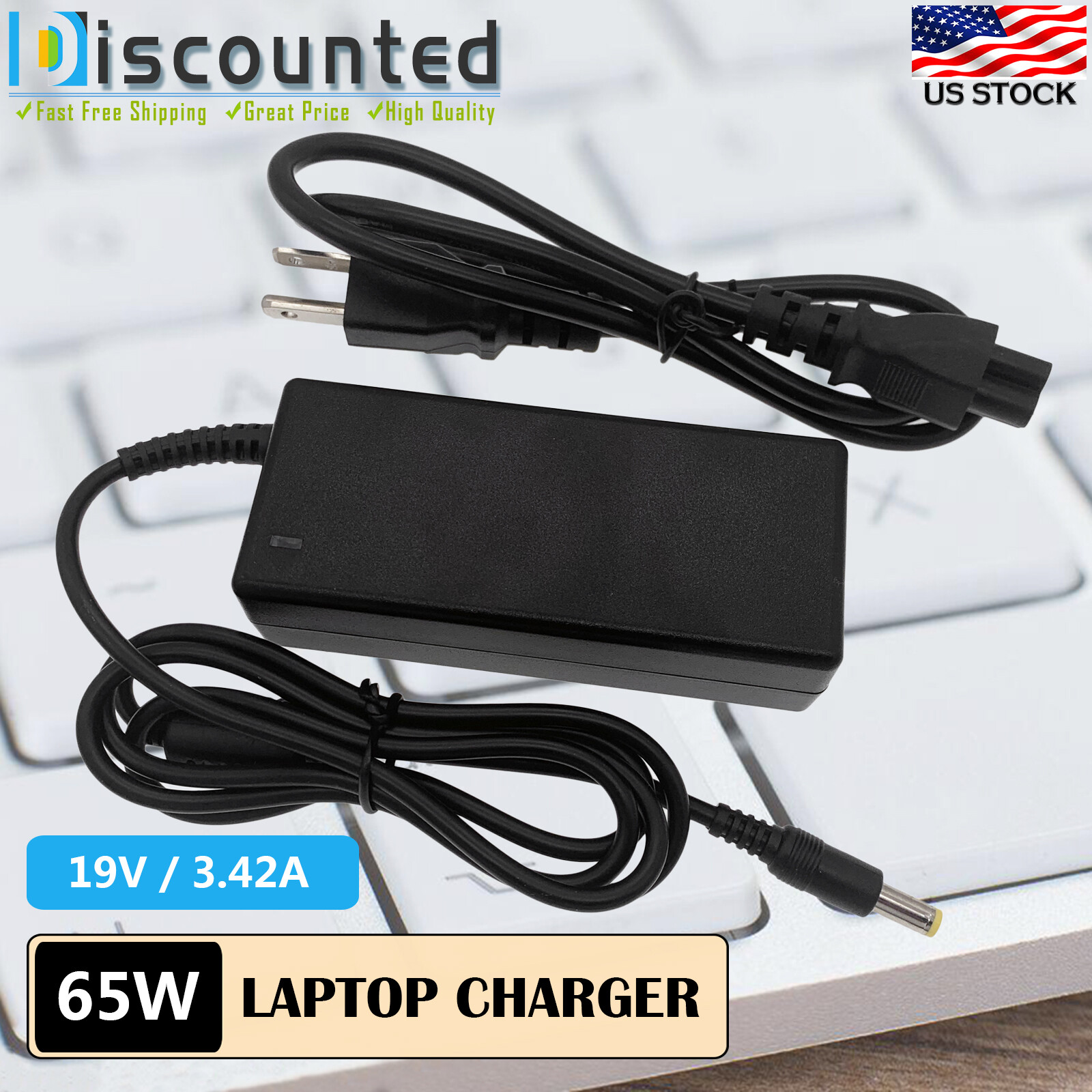 65W New AC Power Adapter Charger Cord For Acer PA-1650-22 PA-1650-69 PA-1650-86