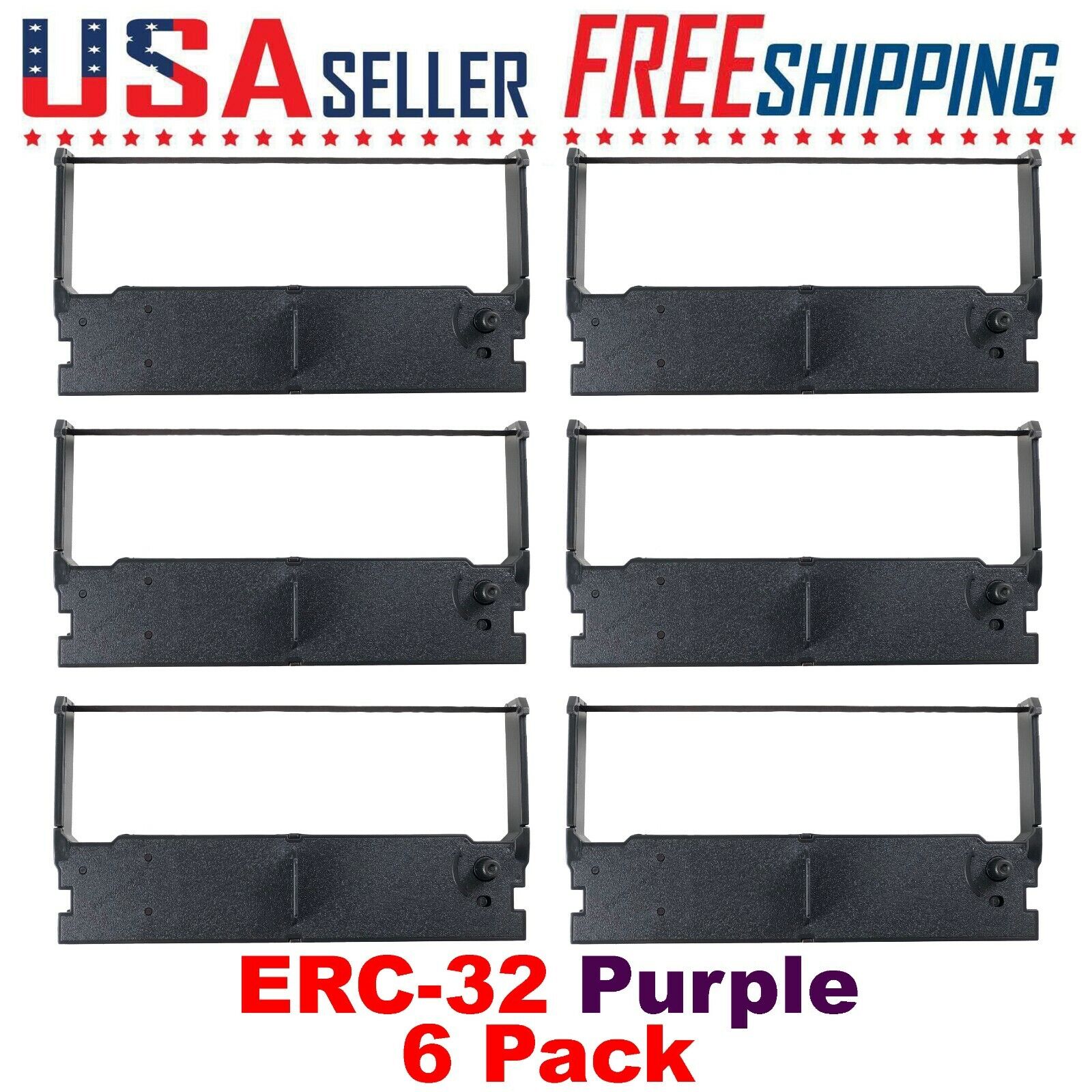 ERC-32 x 6 Pack Purple Ribbon Ink ERC32  ER-5115II MA-1350 MA-1530