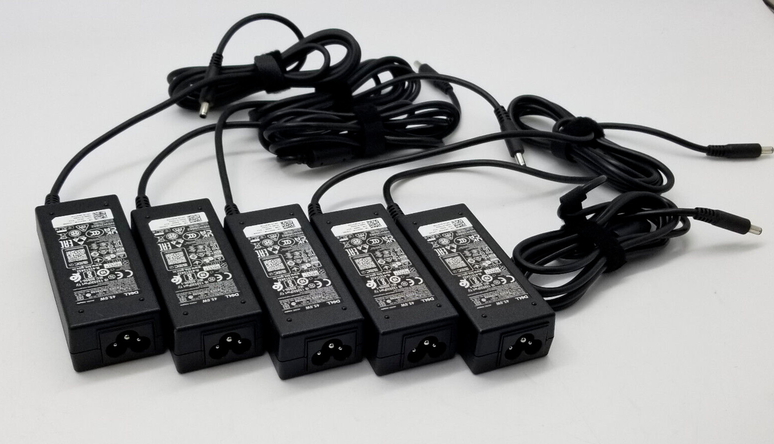 A Lot of 10: Dell Genuine AC Laptop Adapter Charger 45W Small Pin P/N: 0KXTTW