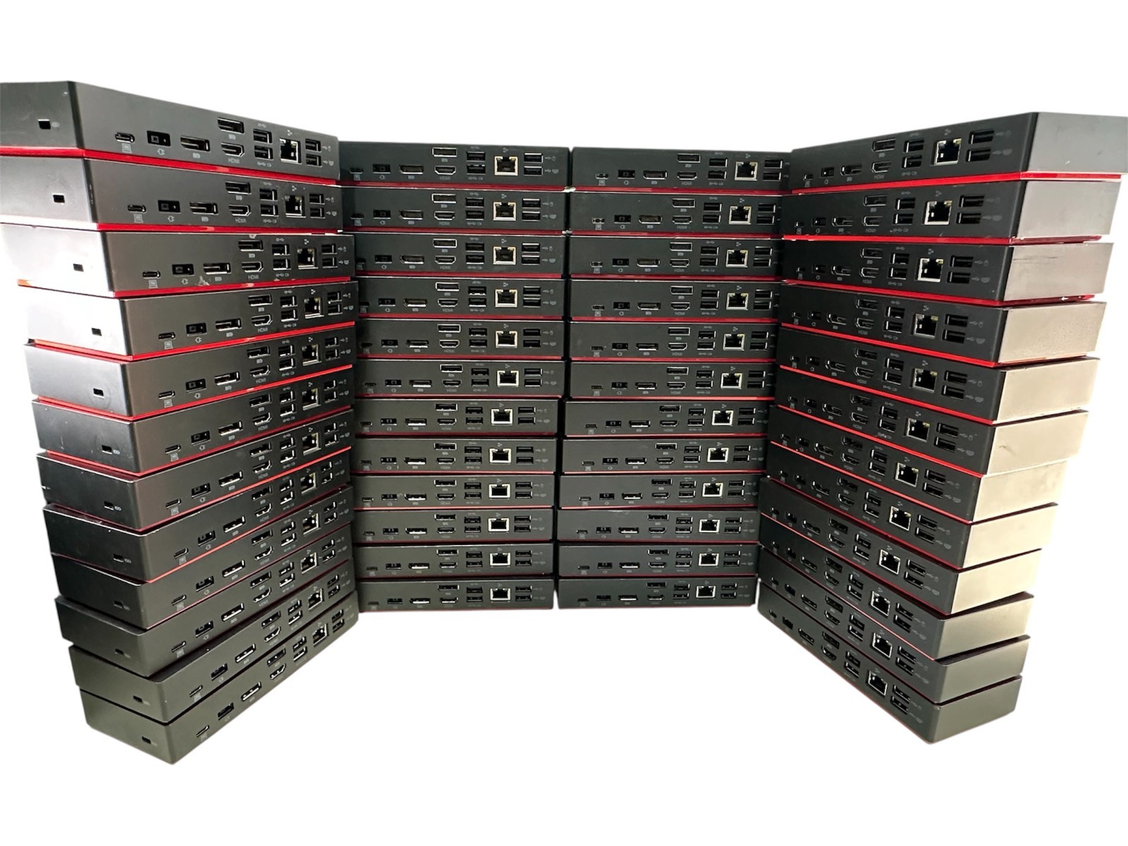 LOT OF 48:  LENOVO LDC-G2 THINKPAD USB-C GEN 2 DOCKING STATION w/ 90W PSU - READ