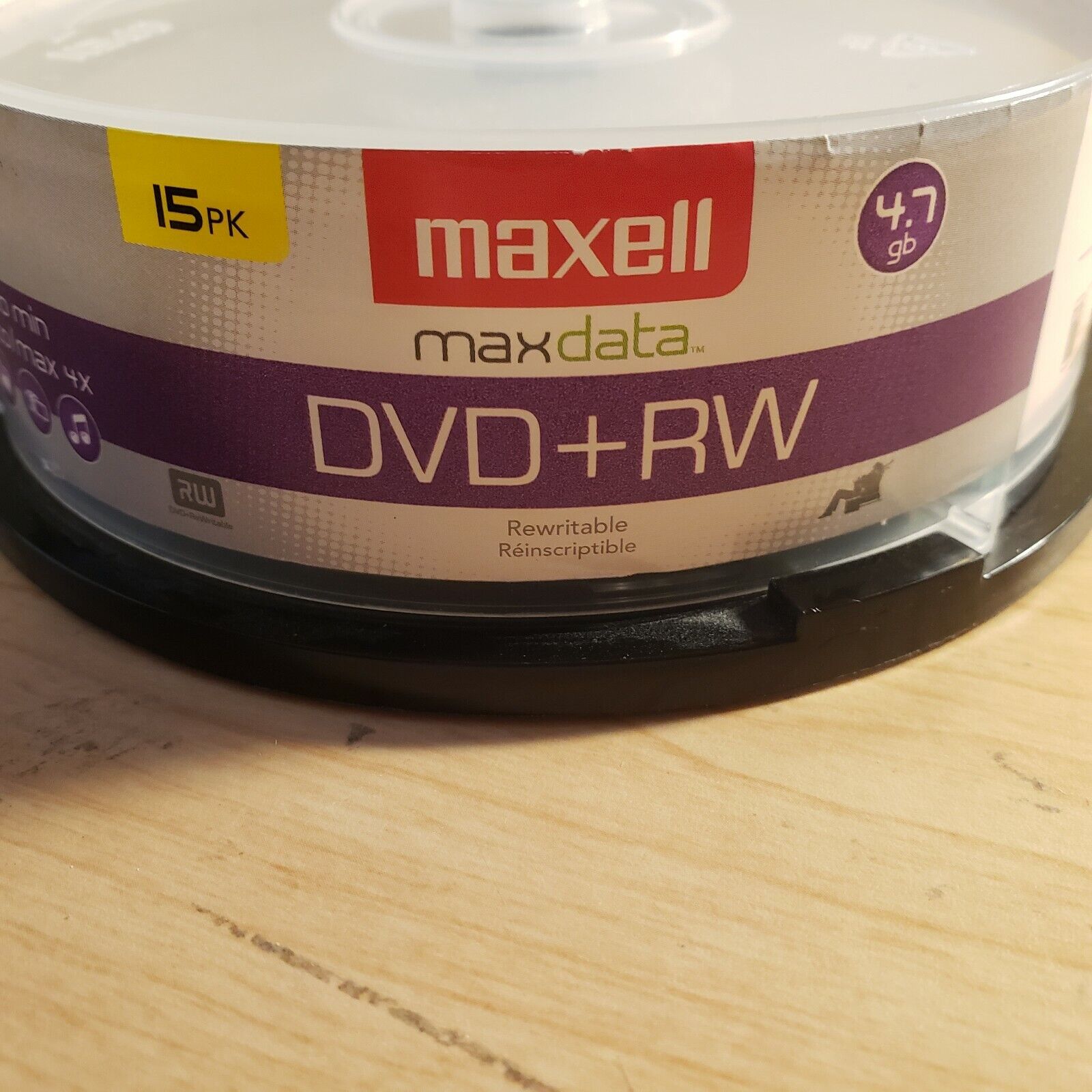 Maxell 4x DVD+RW Media - 4.7gb - 16 Pack Ships Free Next Day