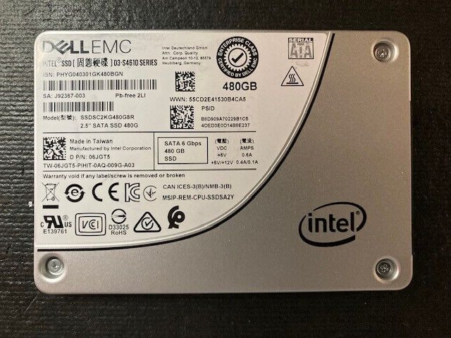 Intel/Dell EMC 480GB 2.5