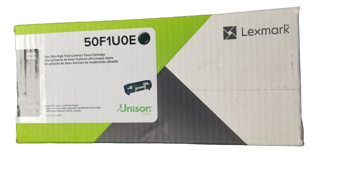 Lexmark 50F1U0E Ultra High Yield Black Toner Cartridge Genuine New Opened Box