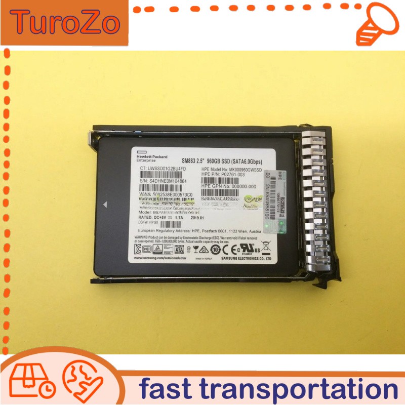 NEW HPE/Samsung 2.5" 960GB SATA 6G G10 Server SSD Replace P04564-B21 P05321-001