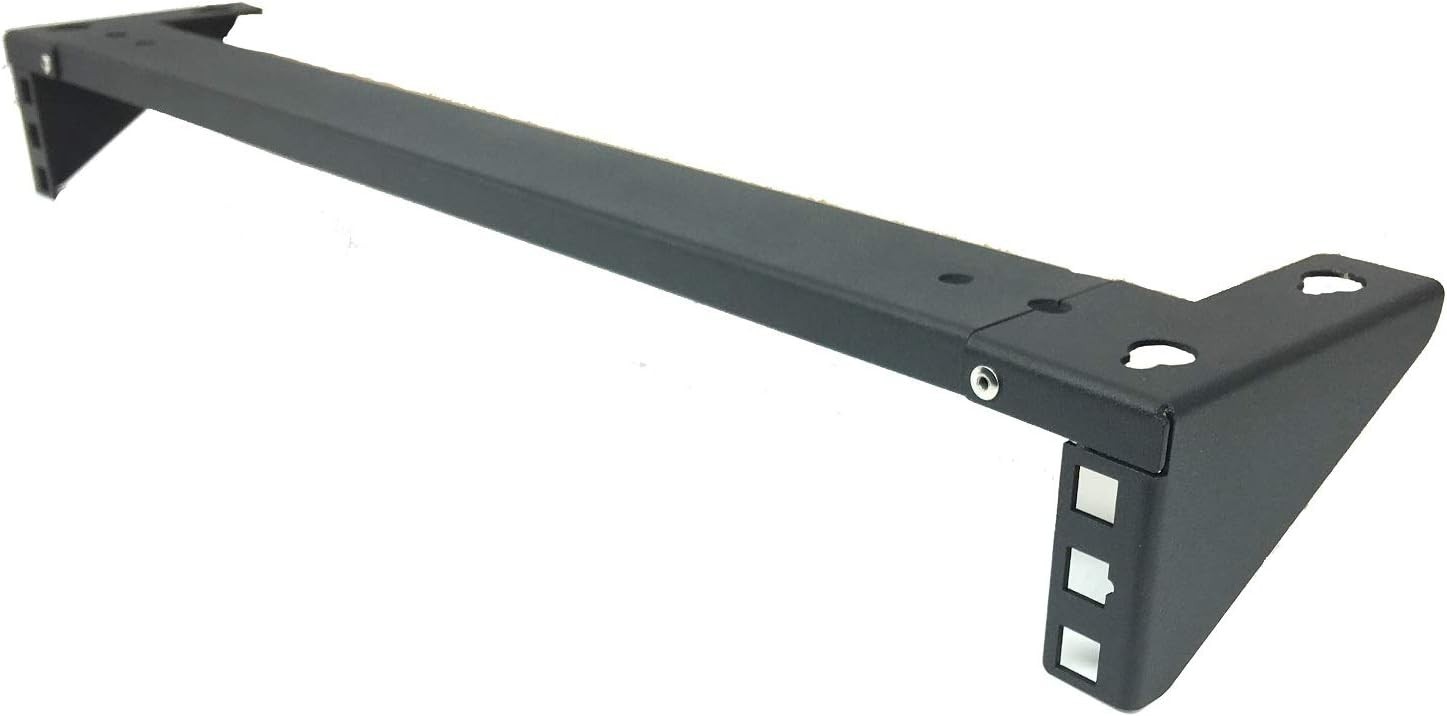 1U Steel Vertical Wall Mount Rack Horizontal Under Desk Mount Fits 19 1U90