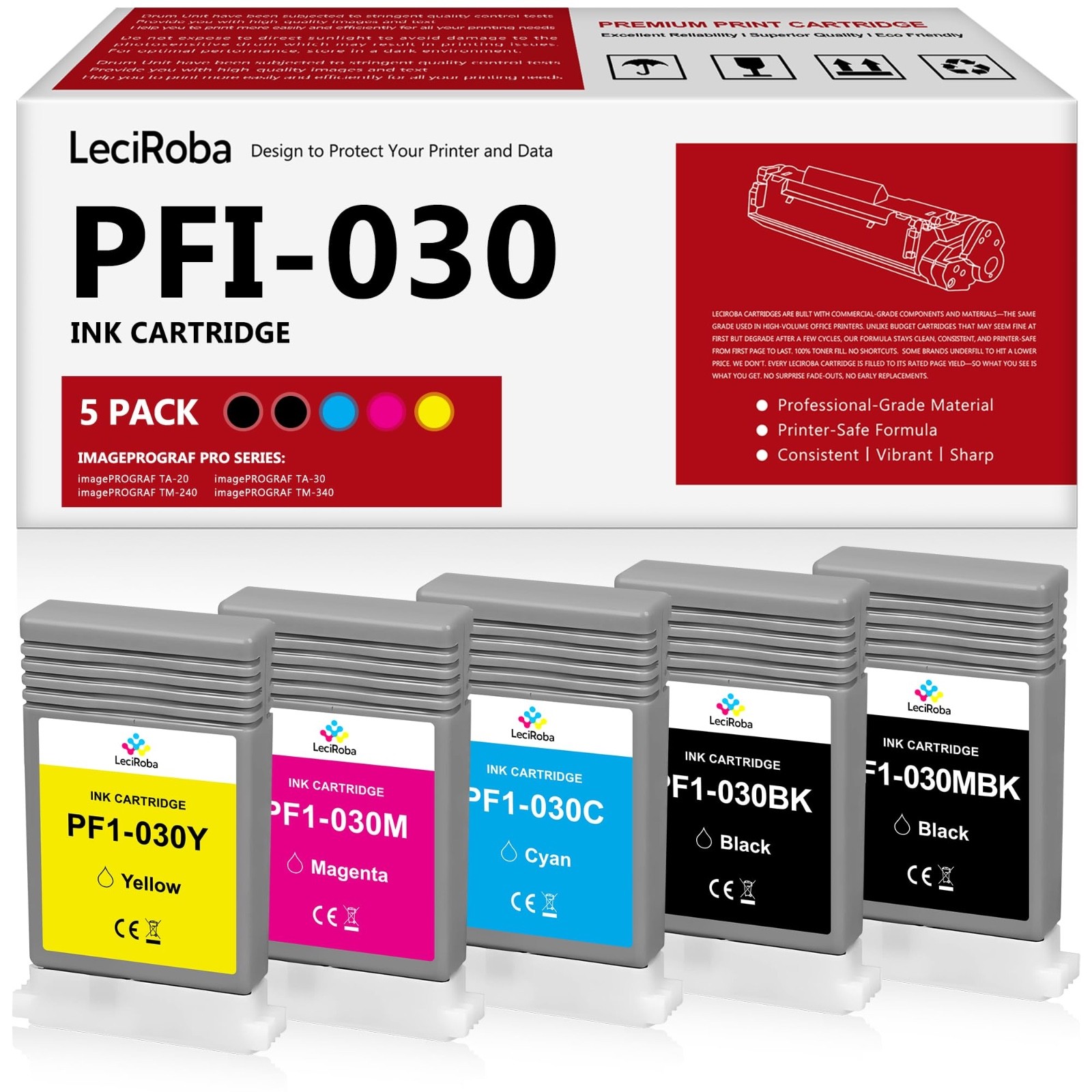 PFI-030 Ink Cartridge for Canon imagePROGRAF TA-20 TA-30 TM-240 TM-340 Printer