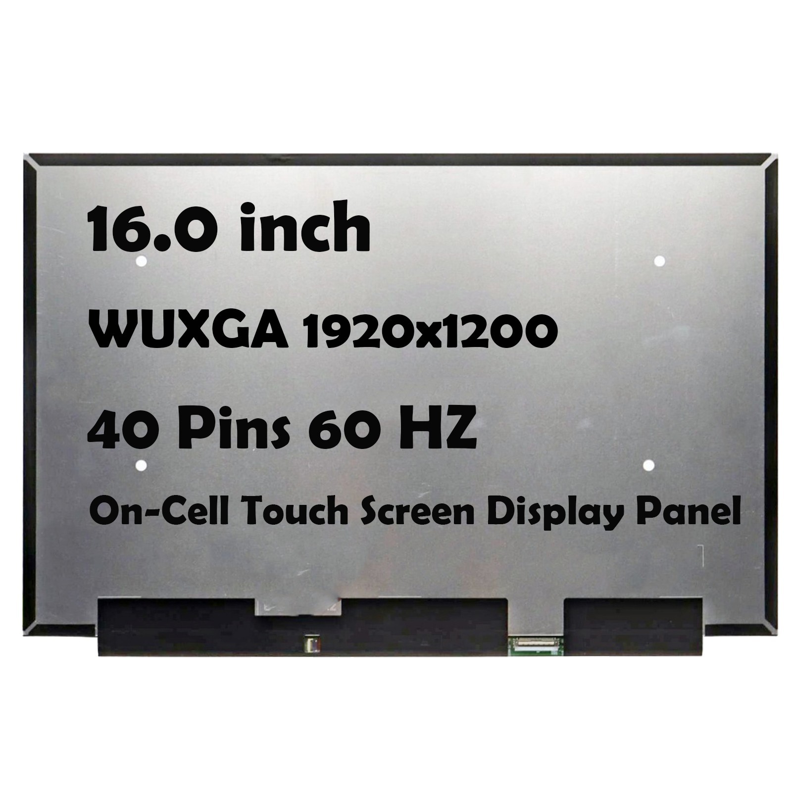 16.0" N160JCN-ELK 1920x1200 40 Pins LCD Touch Screen Display Panel