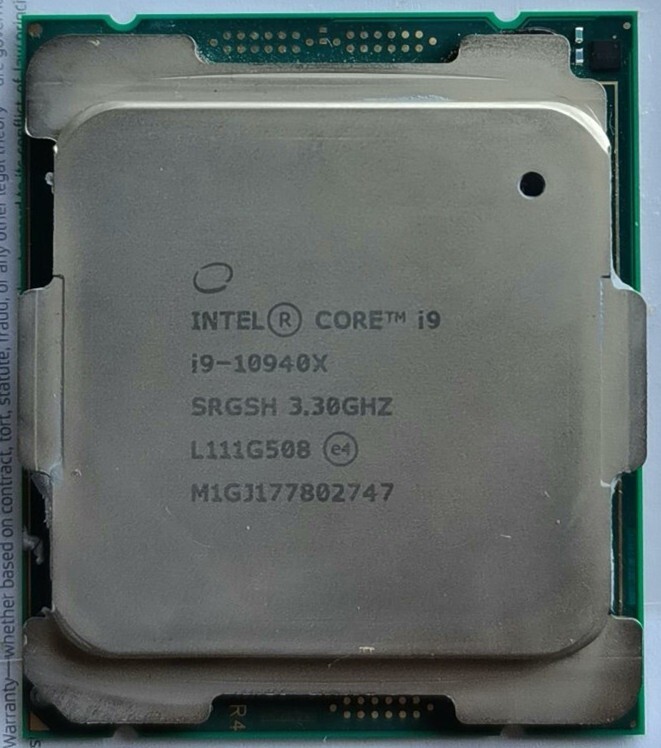 Intel Core i9-10940X 3.3-4.6GHz 14 Cores 28T LGA 2066 165W CPU Processor