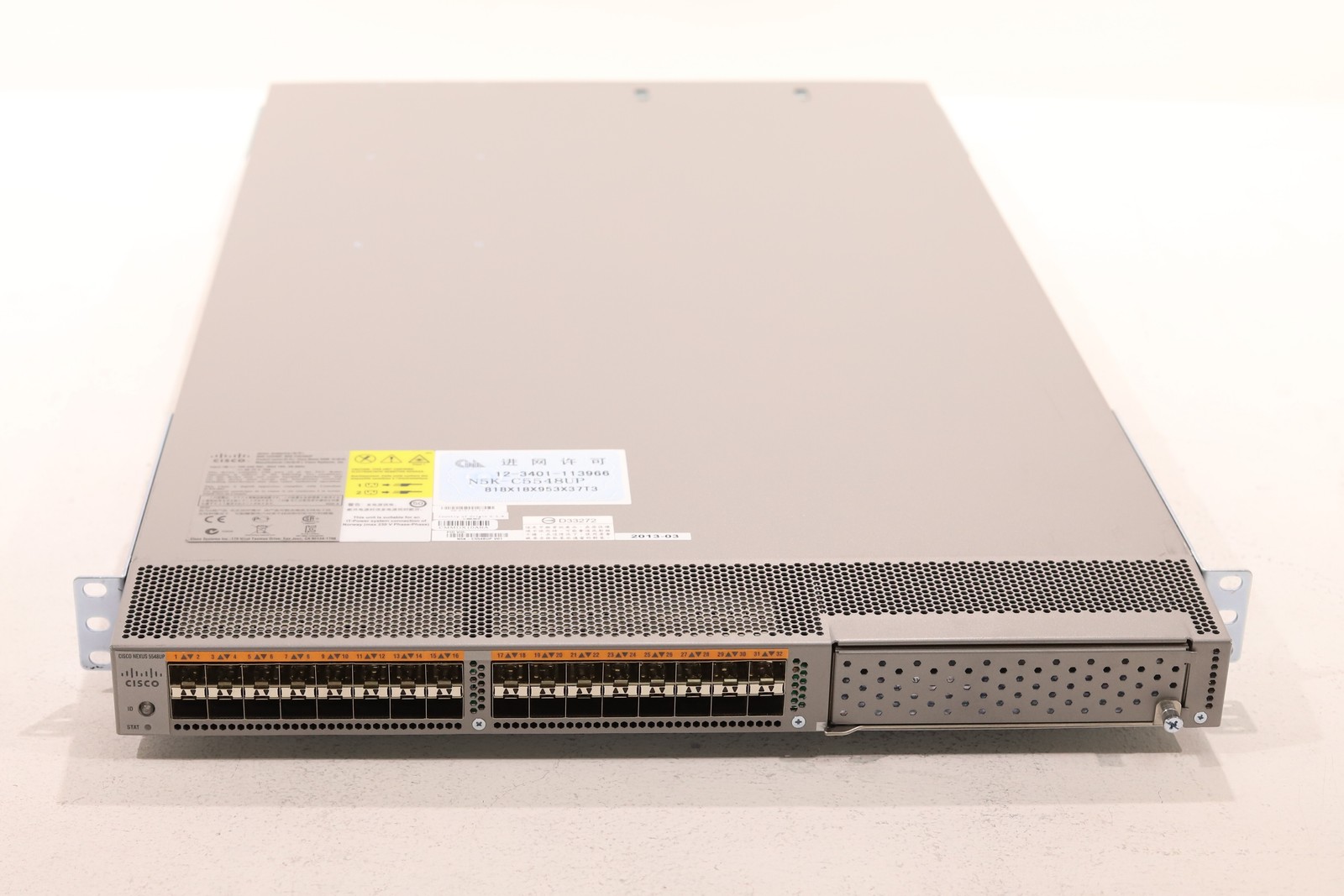 Cisco Nexus 5548UP 32-Port 10GbE SFP+ Network Switch W/Ears P/N: N5K-C5548UP
