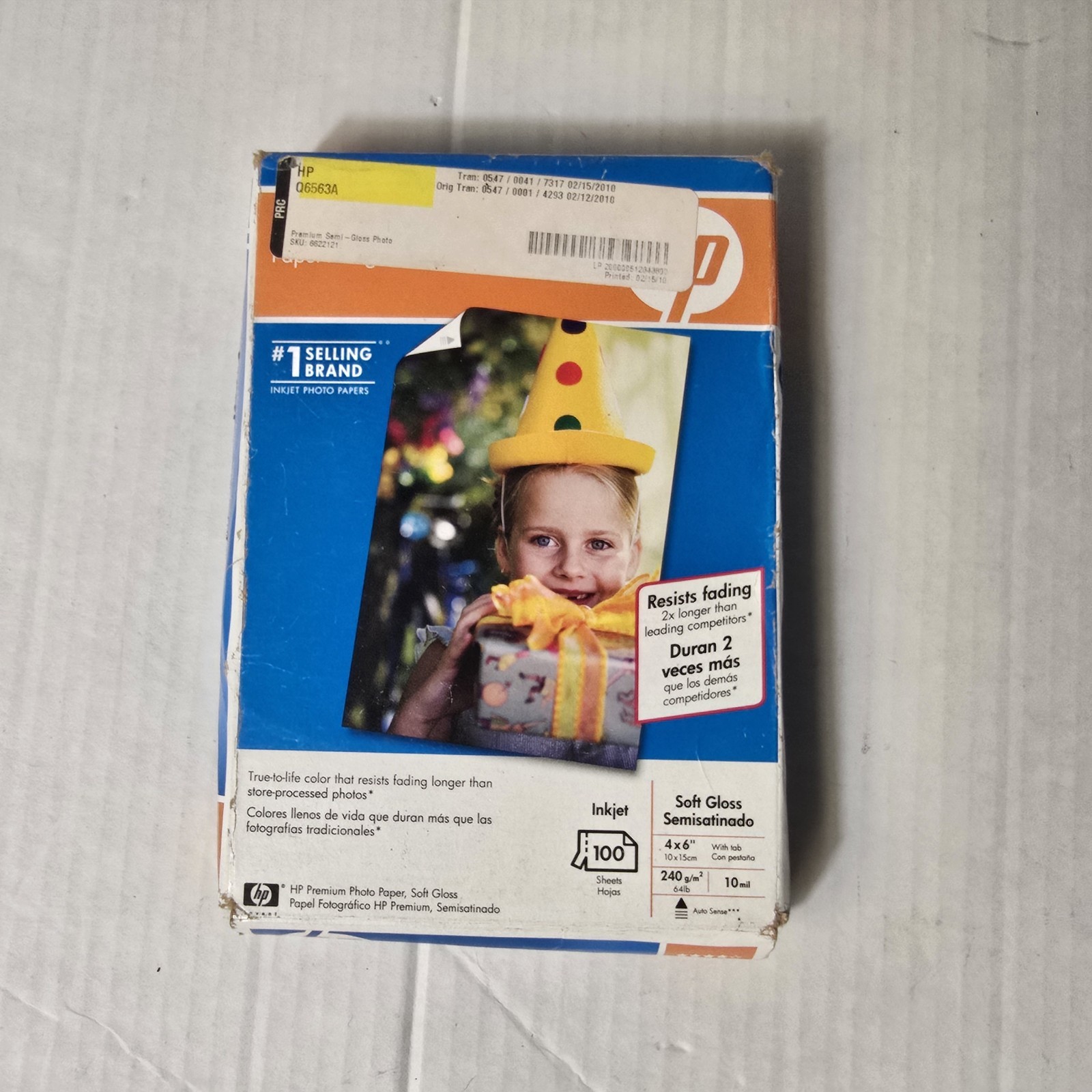 HP Premium Photo Paper Matte Finish 4x6 100 count w/ Tab INKJET Printers Q6563A