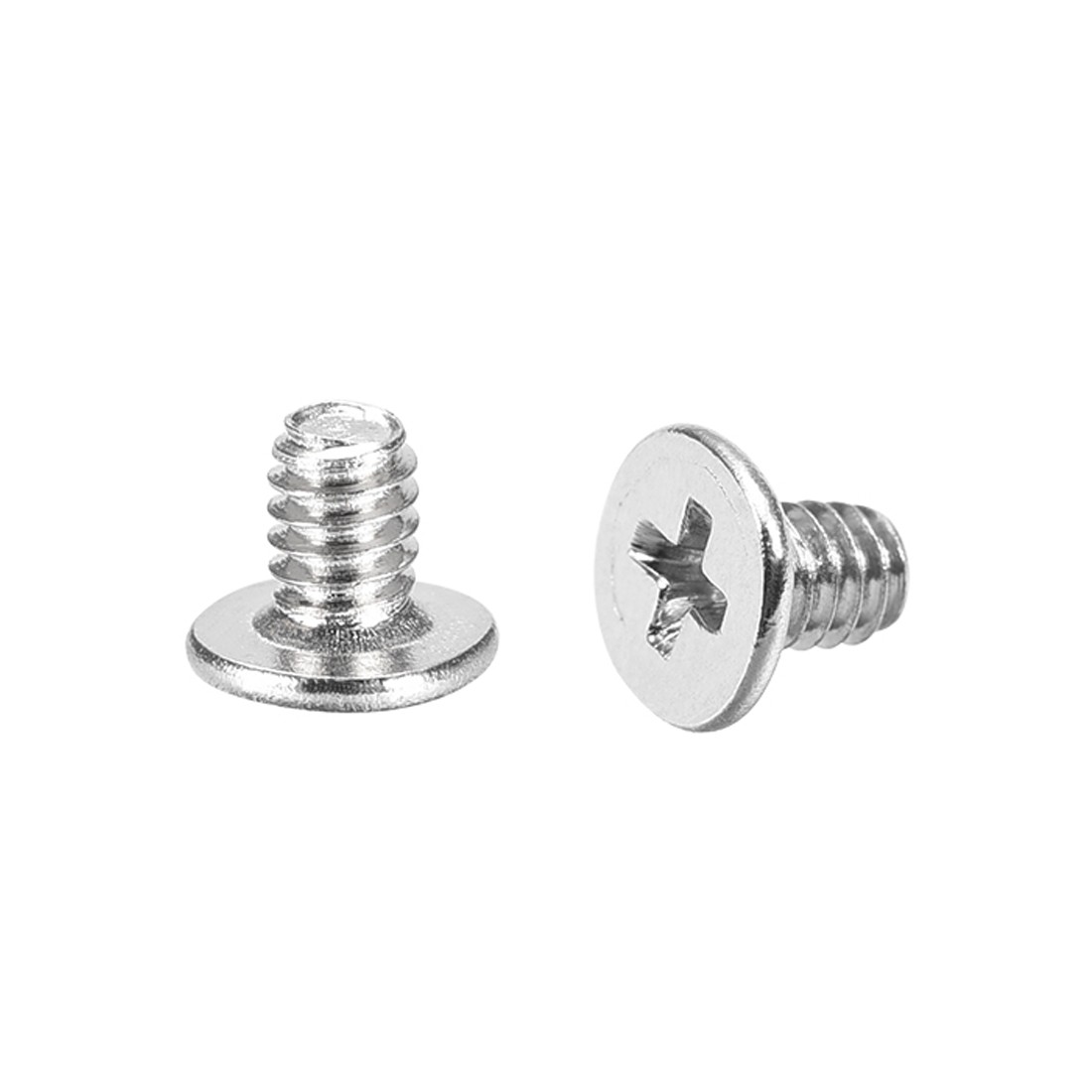 M2 x 3mm Laptop Computer Screws 3.8mm Dia Phillips Head Screw Silver Tone 100pcs