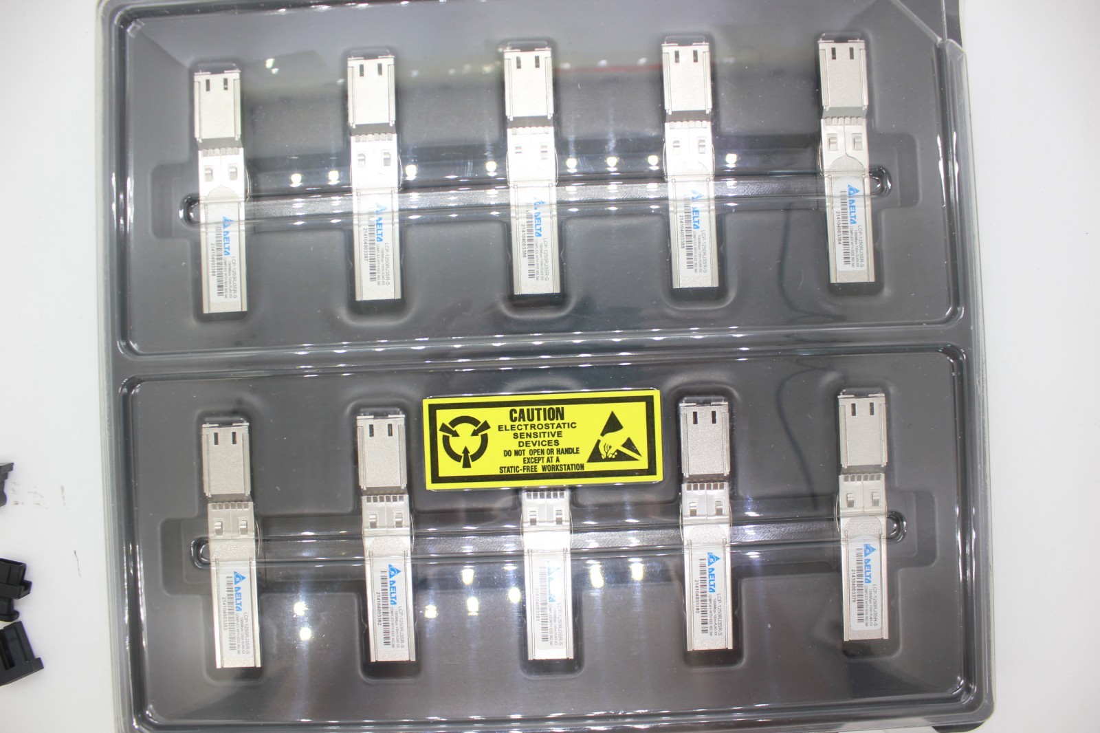 Lot of 10PCS Delta LCP-1250RJ3SR Gigabit SFP Copper Transceiver, RJ45, 100m, New