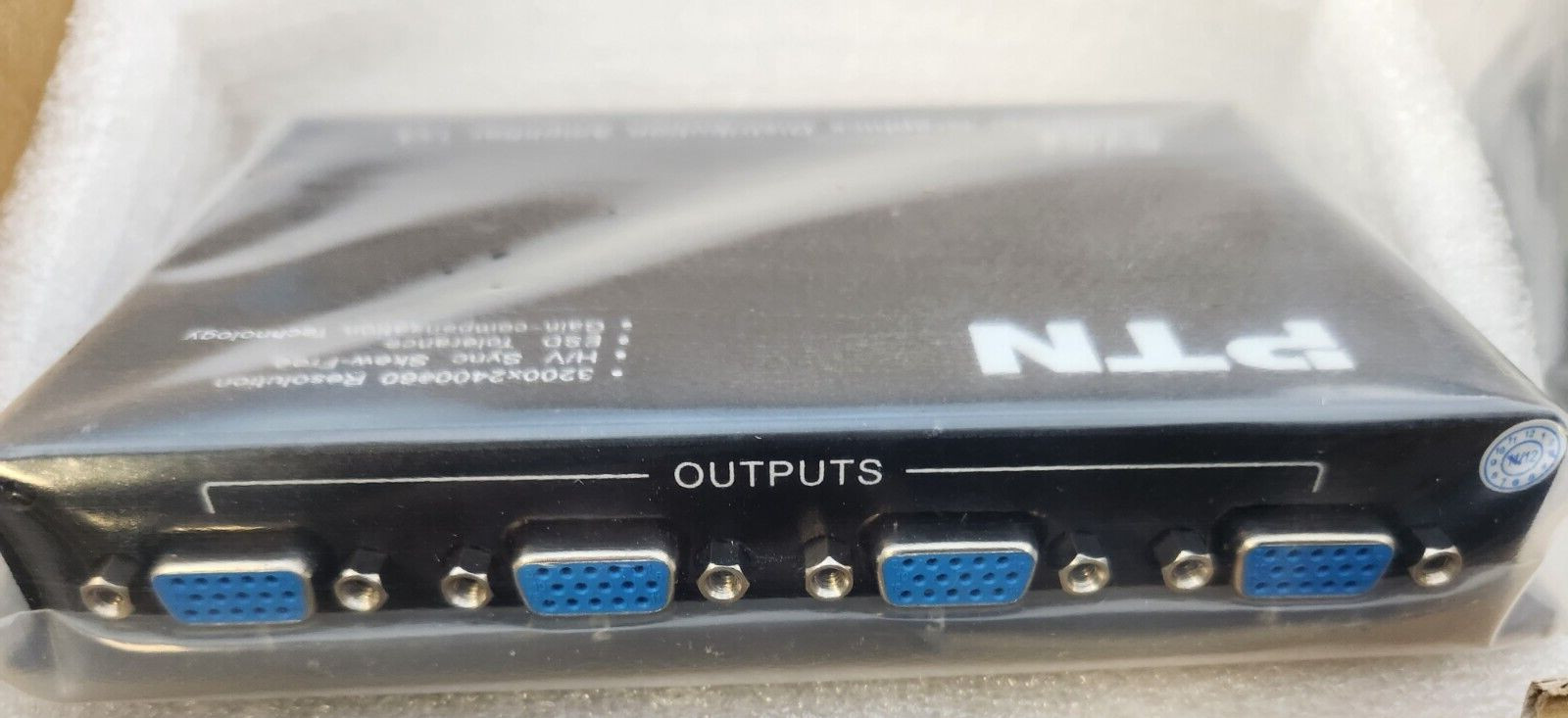 PTN VGA GISTRIBUTION AMPLIFIER 1X4  HD RESOLUTION 3200X2400 @60