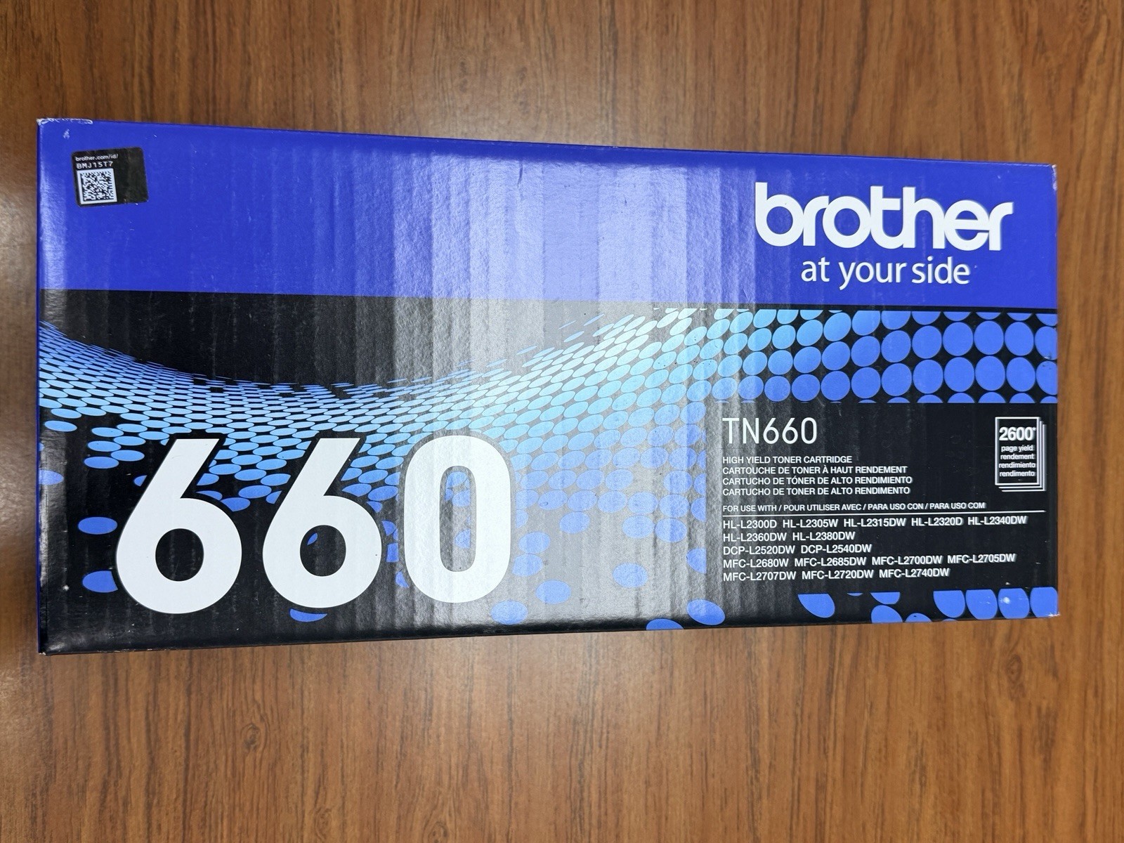 Brother TN660 High Yield Black Toner Cartridge Genuine Original OEM 2600 NEW