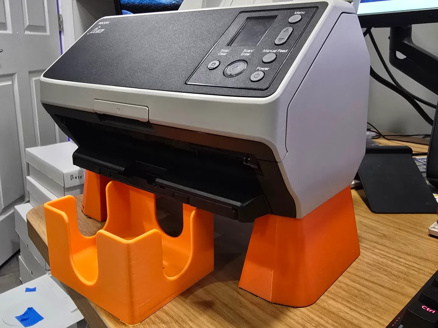 Fi-8170 Card Scanner Riser and Catch Bin