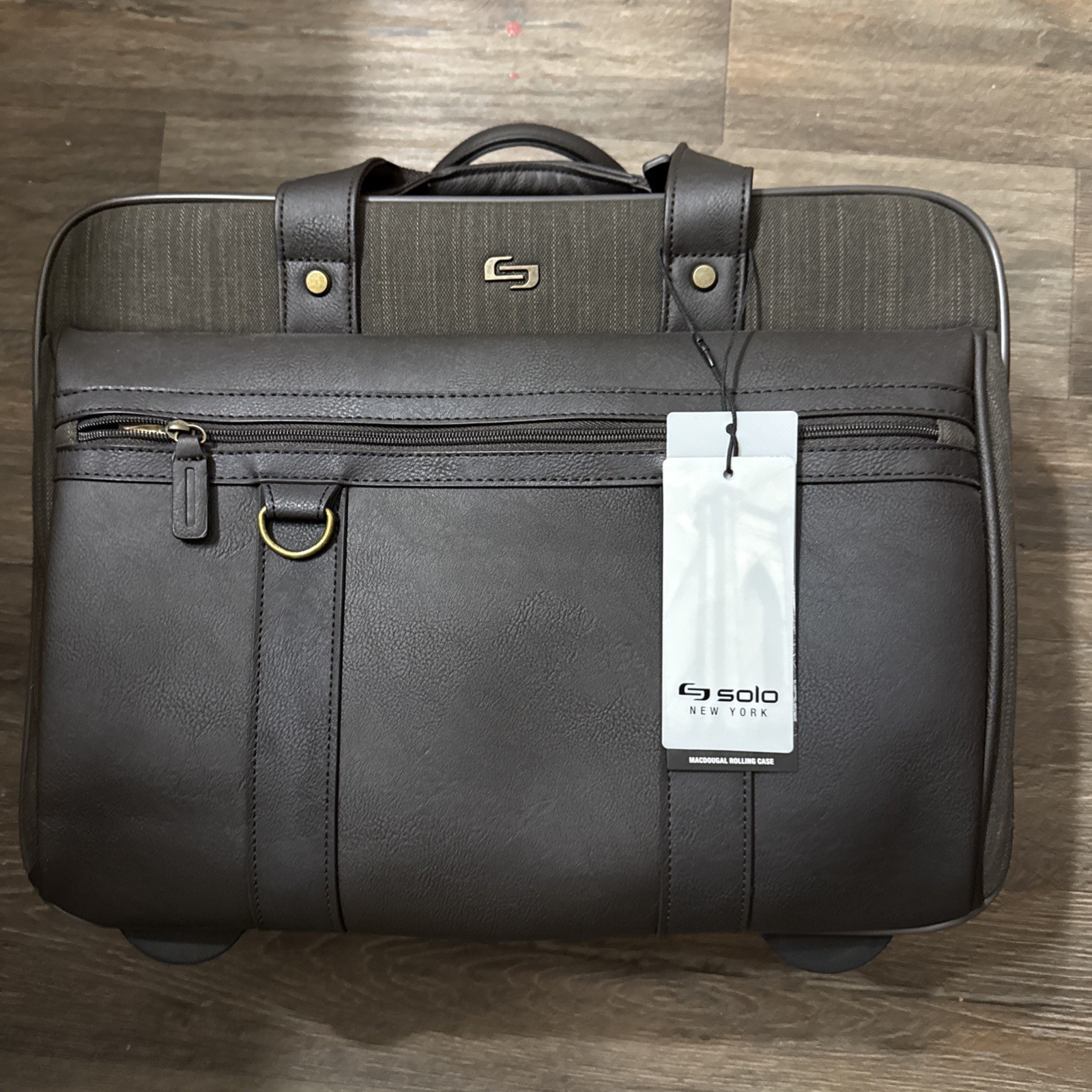 Solo MacDougal Rolling Laptop Bag, Espresso