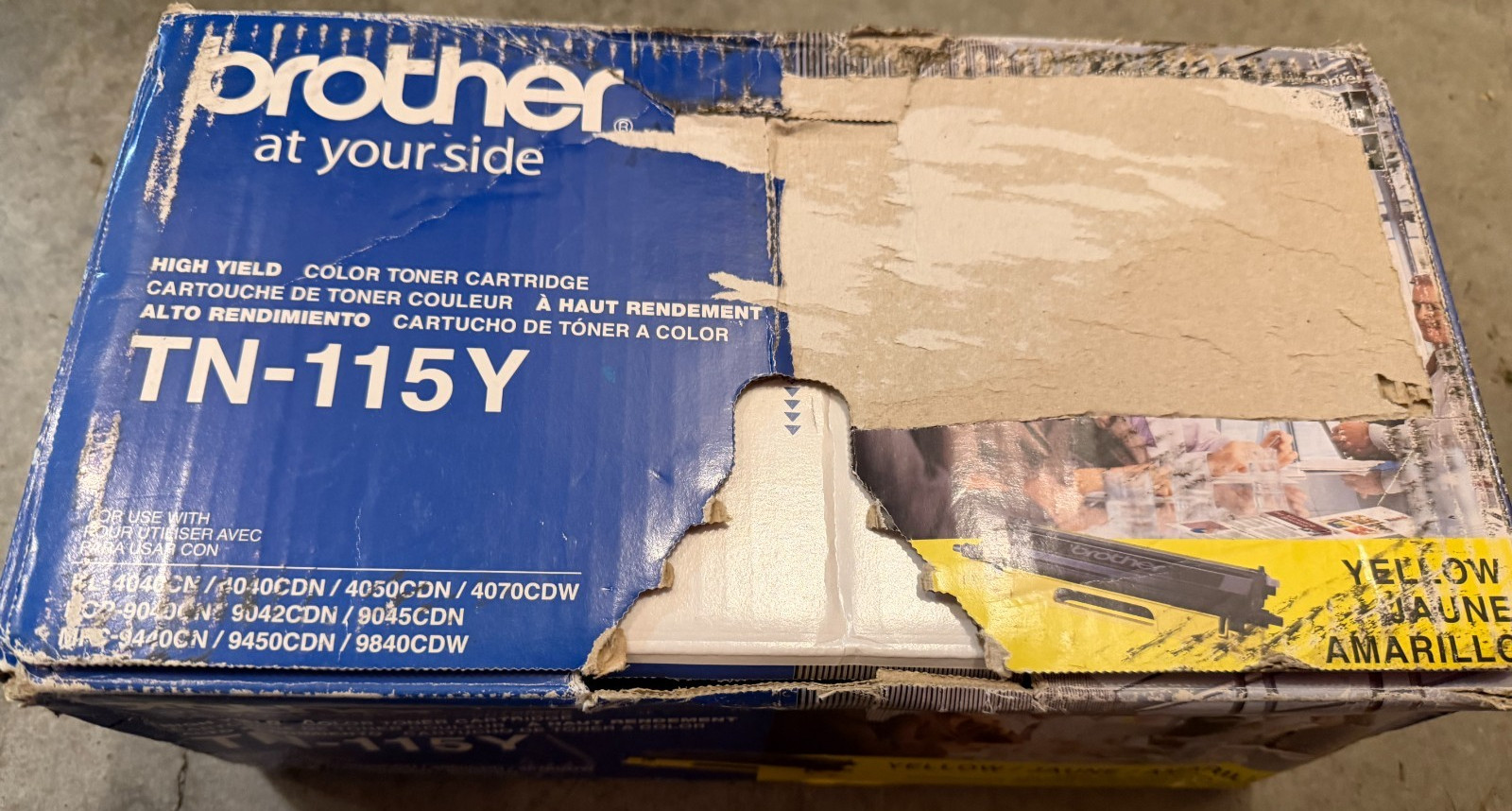 Genuine Brother TN-115Y Yellow Toner Cartridge - Open Box