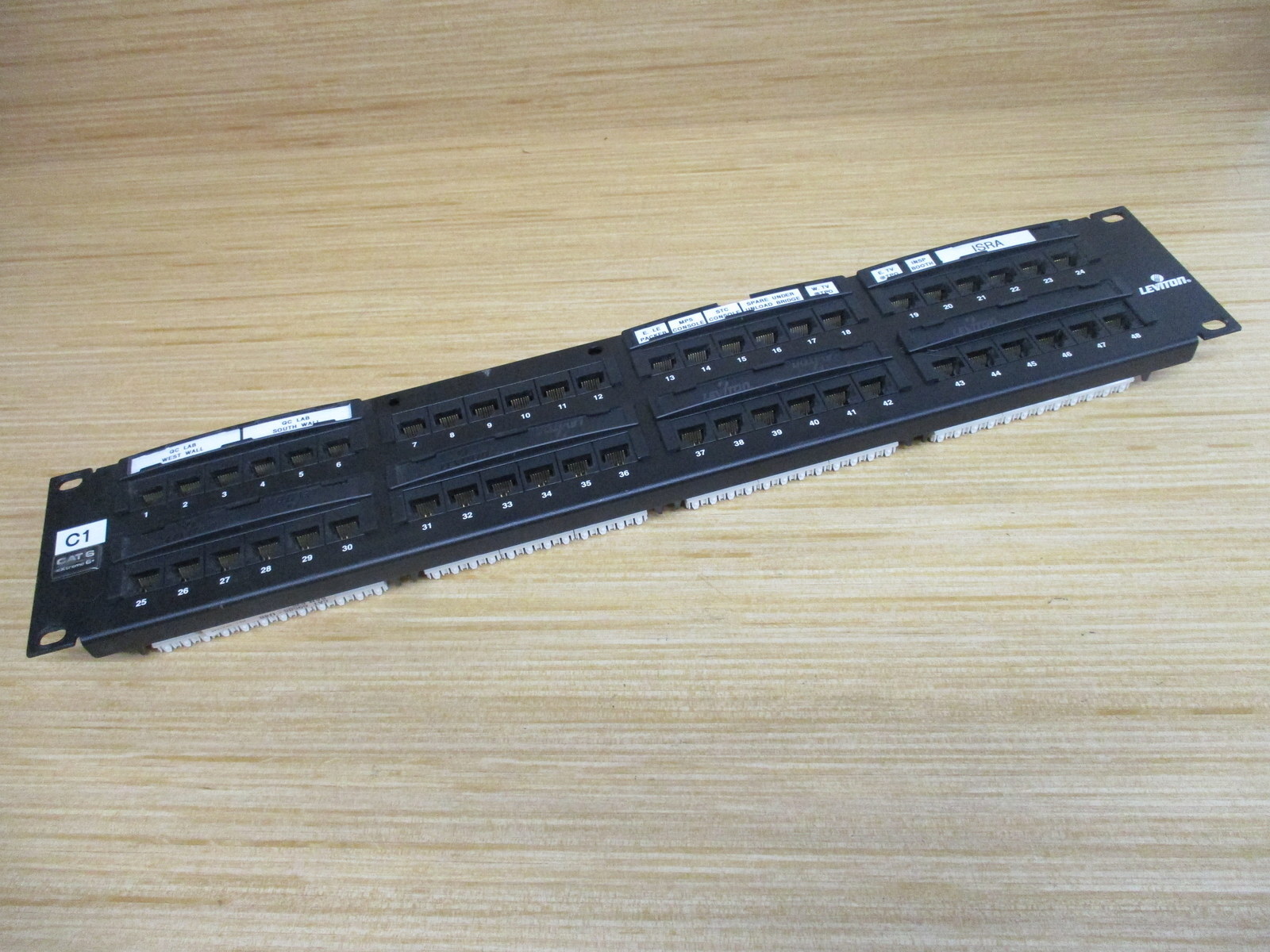 Leviton 69586-U48 CAT6 Flat Patch Panel 69586U48