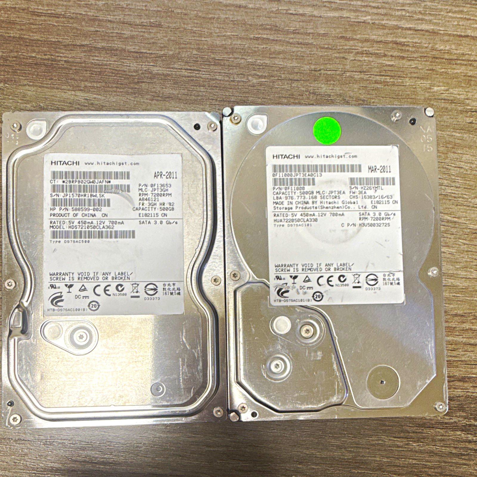 Hitachi OF13653/ OF11000 500 GB OEM LOW HOURS