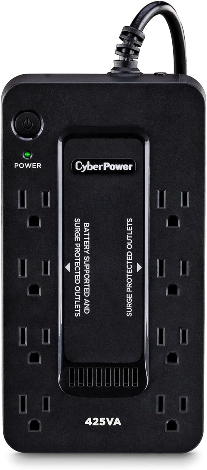 Cyberpower ST425 Standby UPS Battery Backup and Surge Protector | 425VA/260W, 8