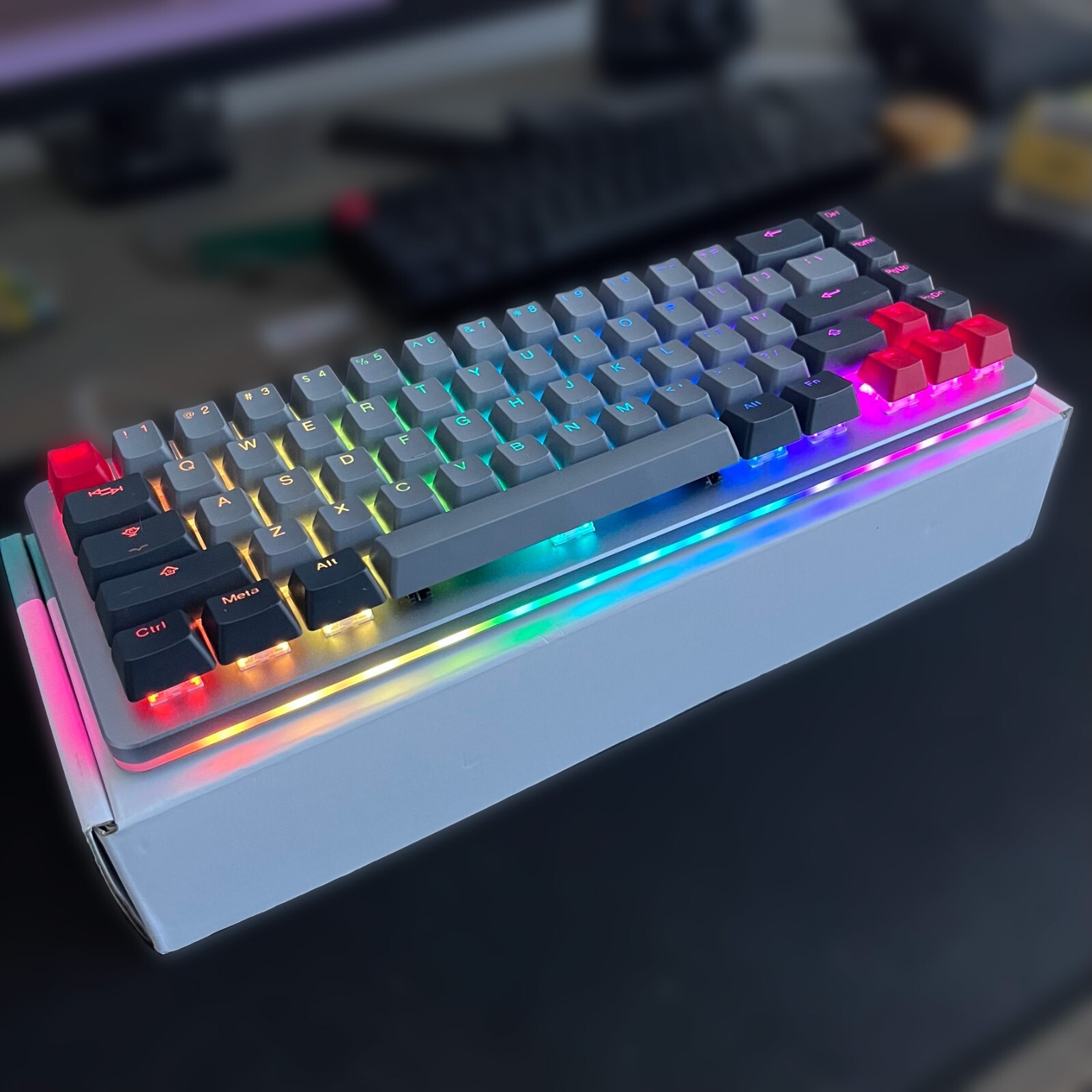 Massdrop Drop ALT High Profile 65% / 67-Key Mechanical Keyboard, Lubed & Filmed