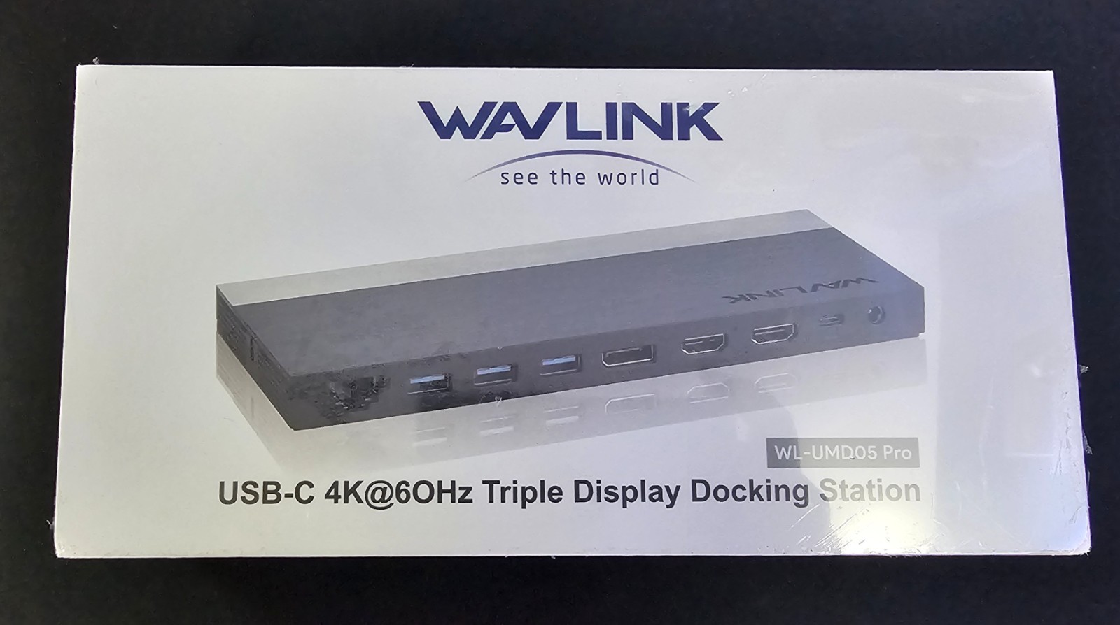WAVLINK WL-UMD05 Pro USB-C 4K @ 60hz Triple Display Docking Station - NEW