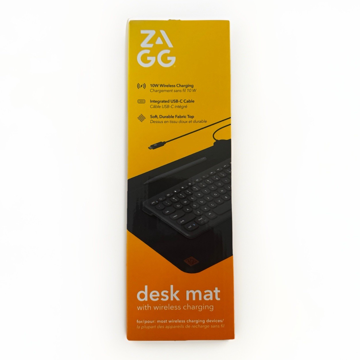 ZAGG Desk Mat With Wireless Charging 10W Wireless Charging