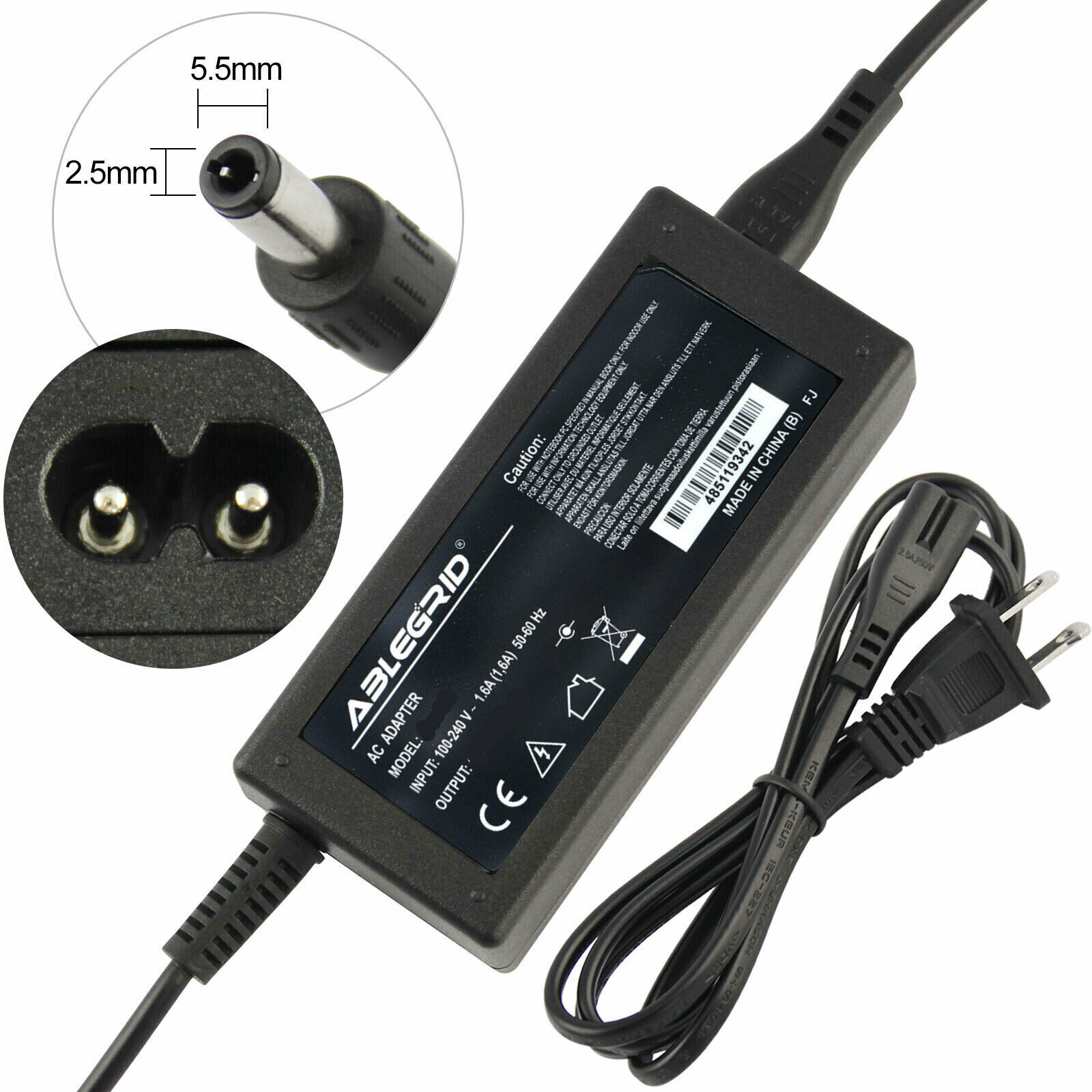 65W AC Adapter Charger For HP 24EA X6W26AA#ABA 23.8" Monitor Power Supply Cord