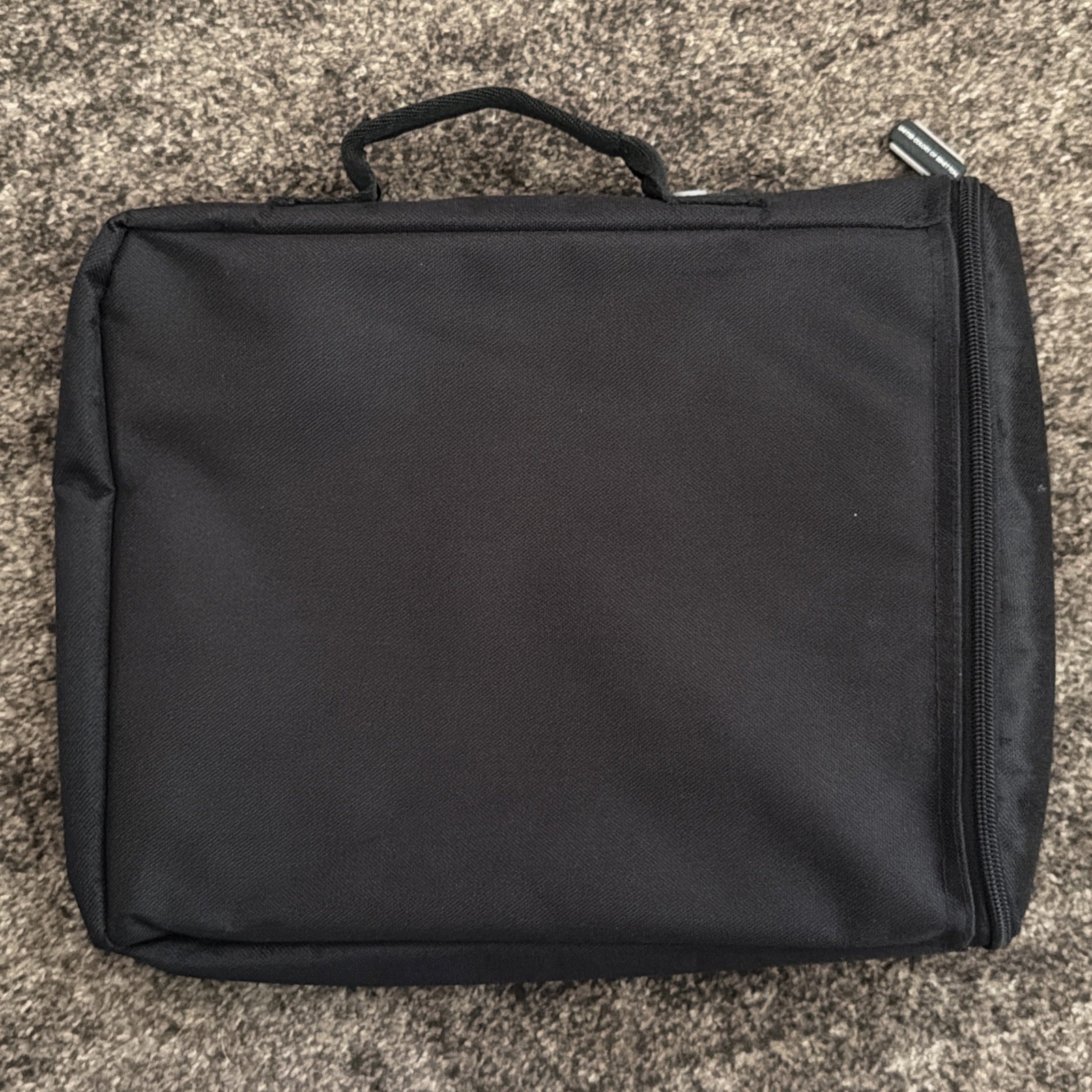 United Colors Of Benetton Padded Laptop Sleeve, Black Sleek Low Profile W Handle