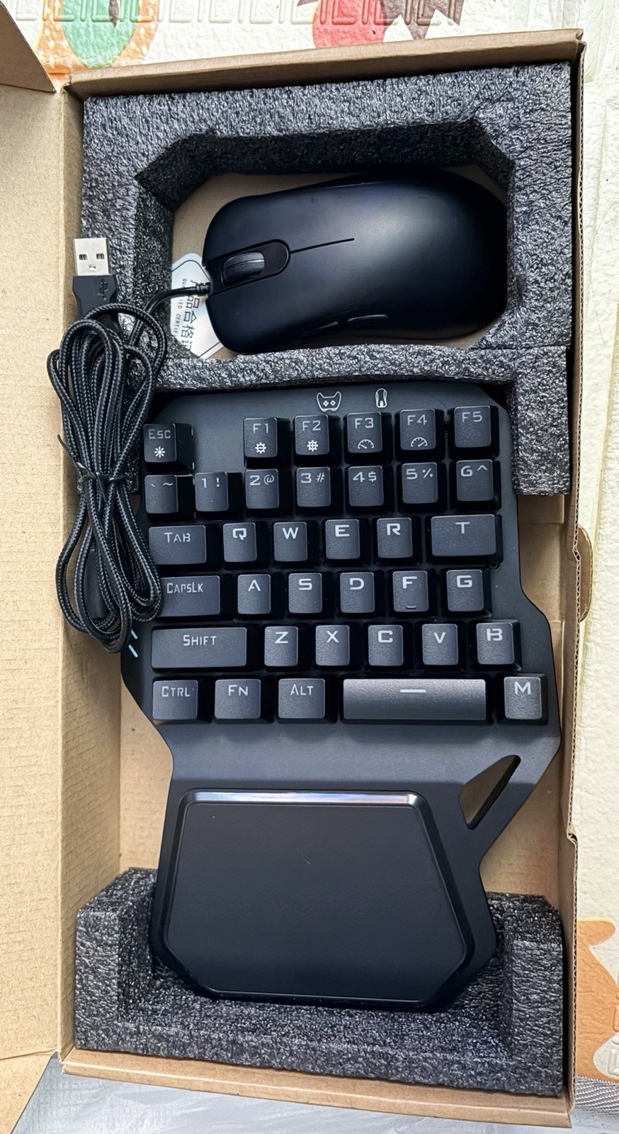 One-Hand Gaming Keyboard & Mouse Set