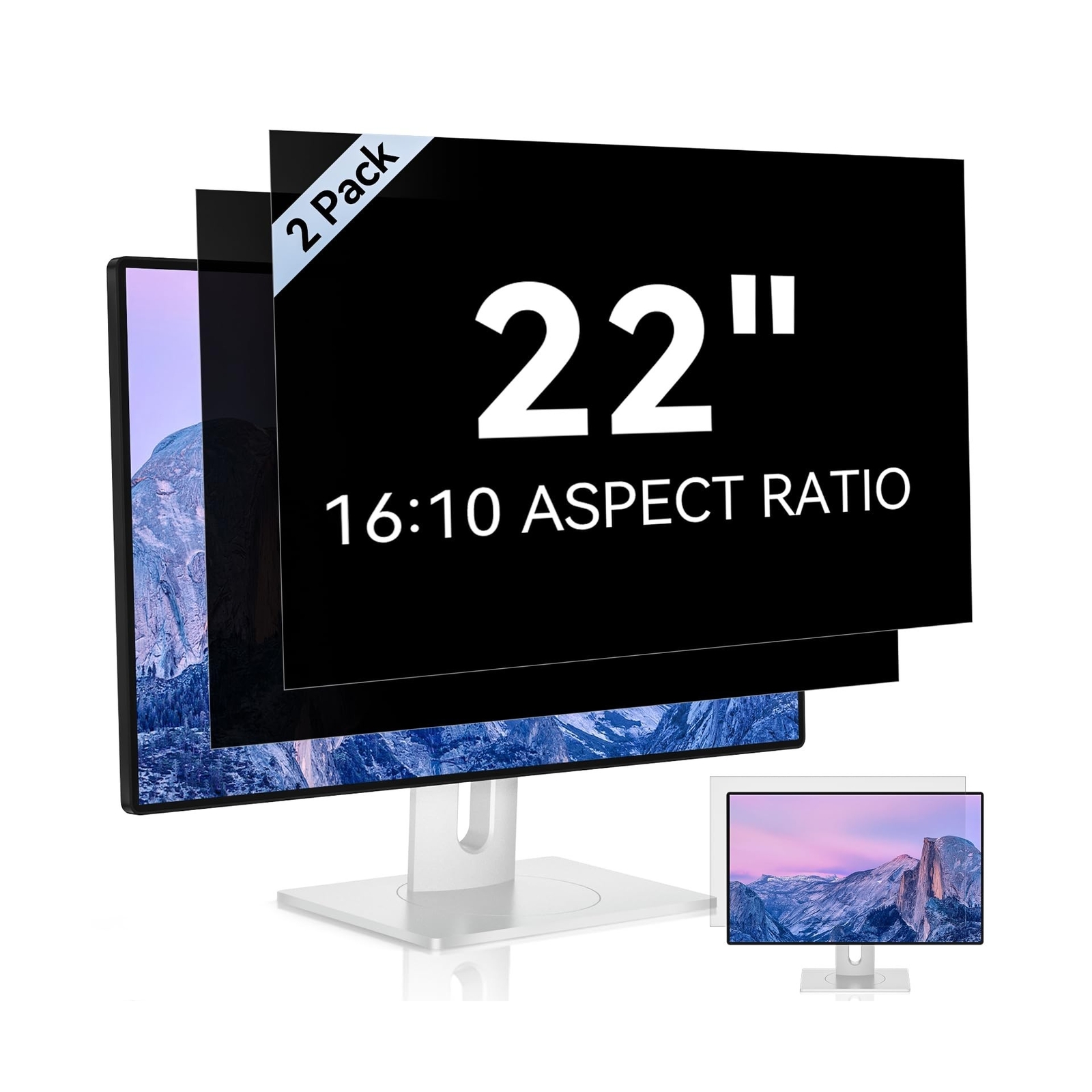 [2 Pack] 22 Inch Computer Privacy Screen for 16:10 Aspect Ratio Widescreen Mo...
