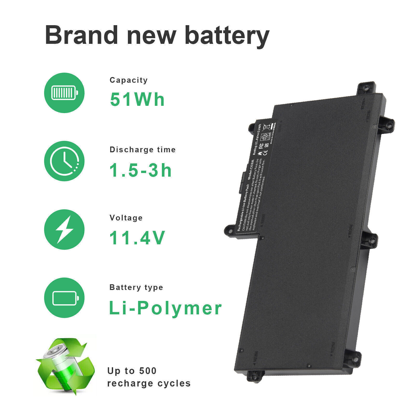 ✅LOT CI03XL Battery for HP ProBook 640 G2 645 G2 650 G2 655 G2 801554-001 C103XL