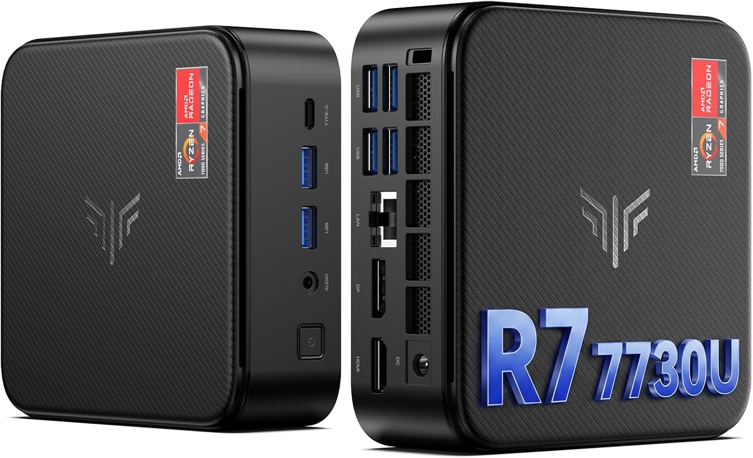 KAMRUI E3B Gaming Mini PC Computer,AMD Ryzen 7 7730U,16GB LPDDR4X 1TB SSD,WiFi 6