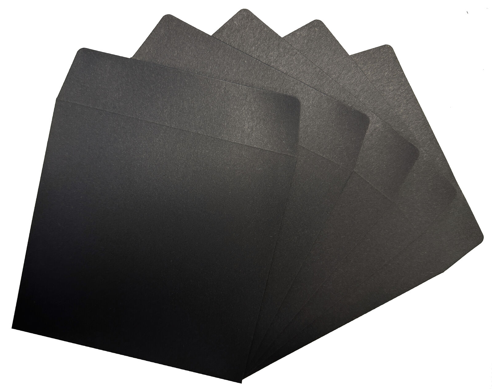 110g Black Paper Sleeves CD/DVD No Window with Flap Lot