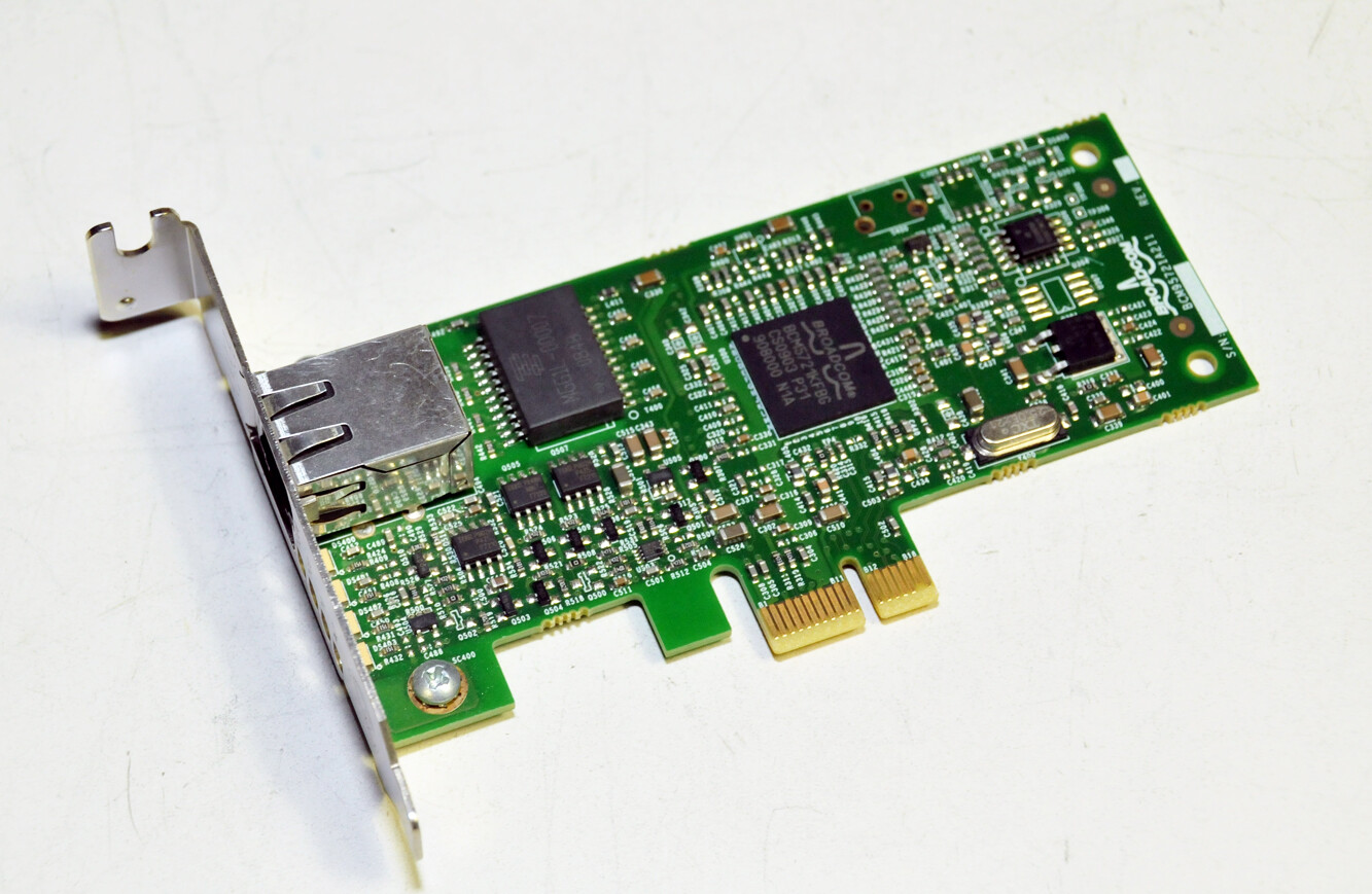 OEM Dell YJ686 Broadcom GbE 10/100/1000 PCIE Low Profile Network NIC Card 0YJ686