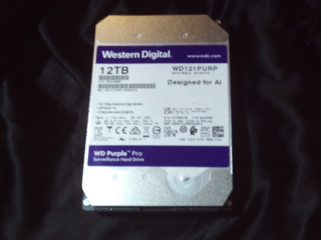 12TB WESTERN DIGITAL WD PURPLE PRO 3.5" SATA Hard Drive: WD121PURP