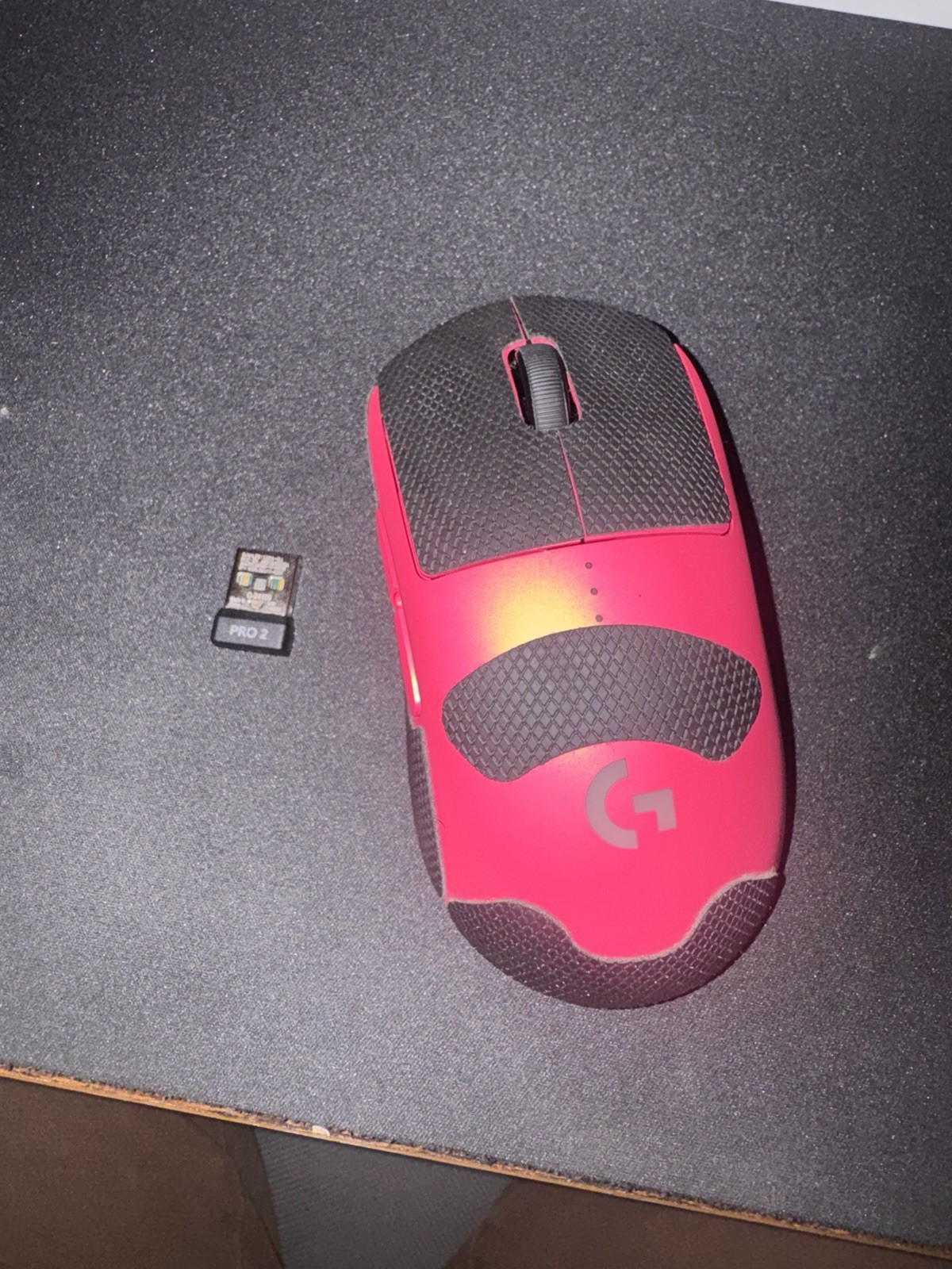 Logitech PRO LIGHTSPEED Wireless Optical Gaming Mouse Red/Black USB Receiver