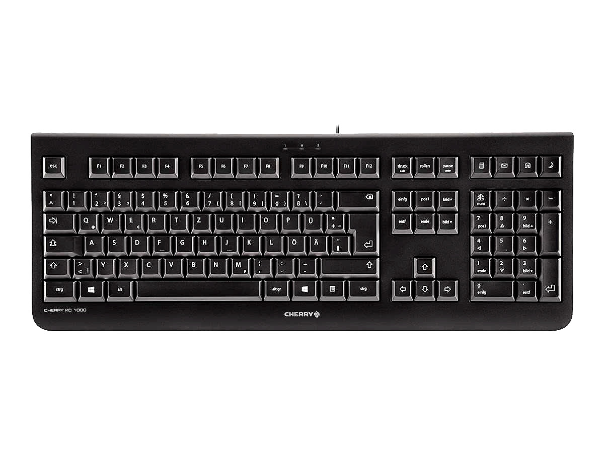 USB Wired Computer Keyboard Brand New Cherry KC1000 Black FREE & FAST SHIPPING