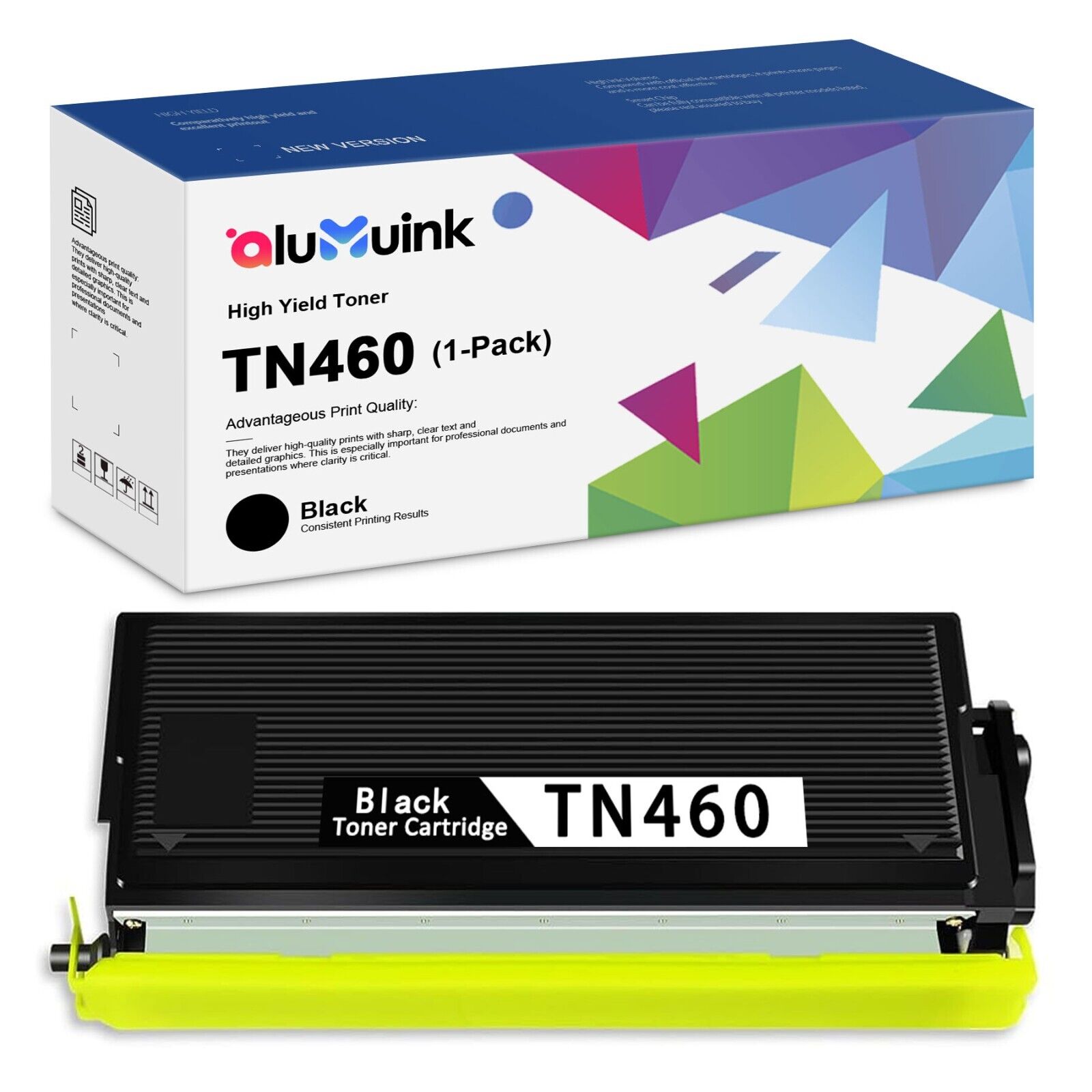 TN-460 TN460 Toner Cartridge Replacement for Brother TN460 Black MFC-8300