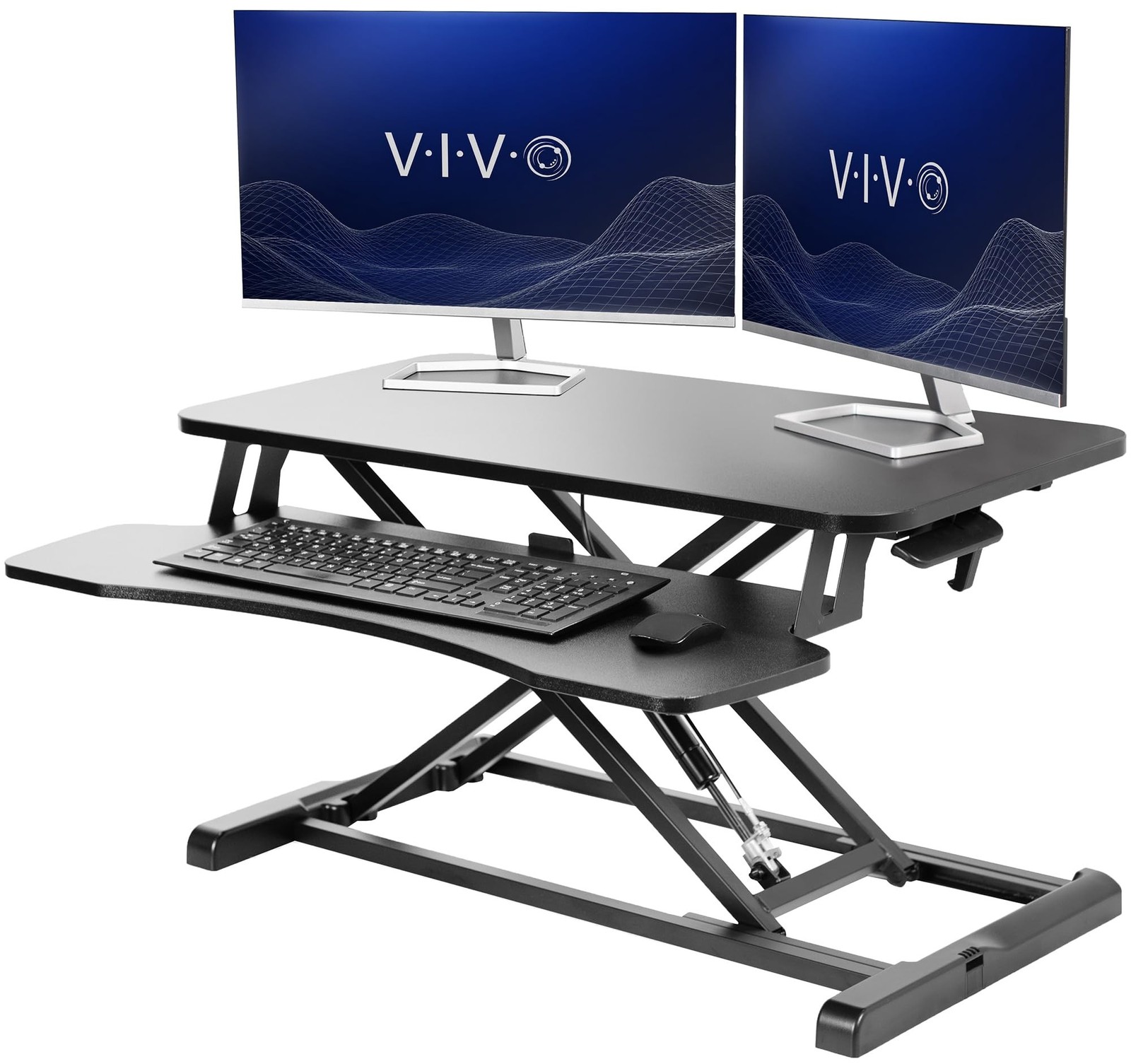 VIVO 32in Standing Desk Converter K-Series Height Adjustable Sit-Stand
