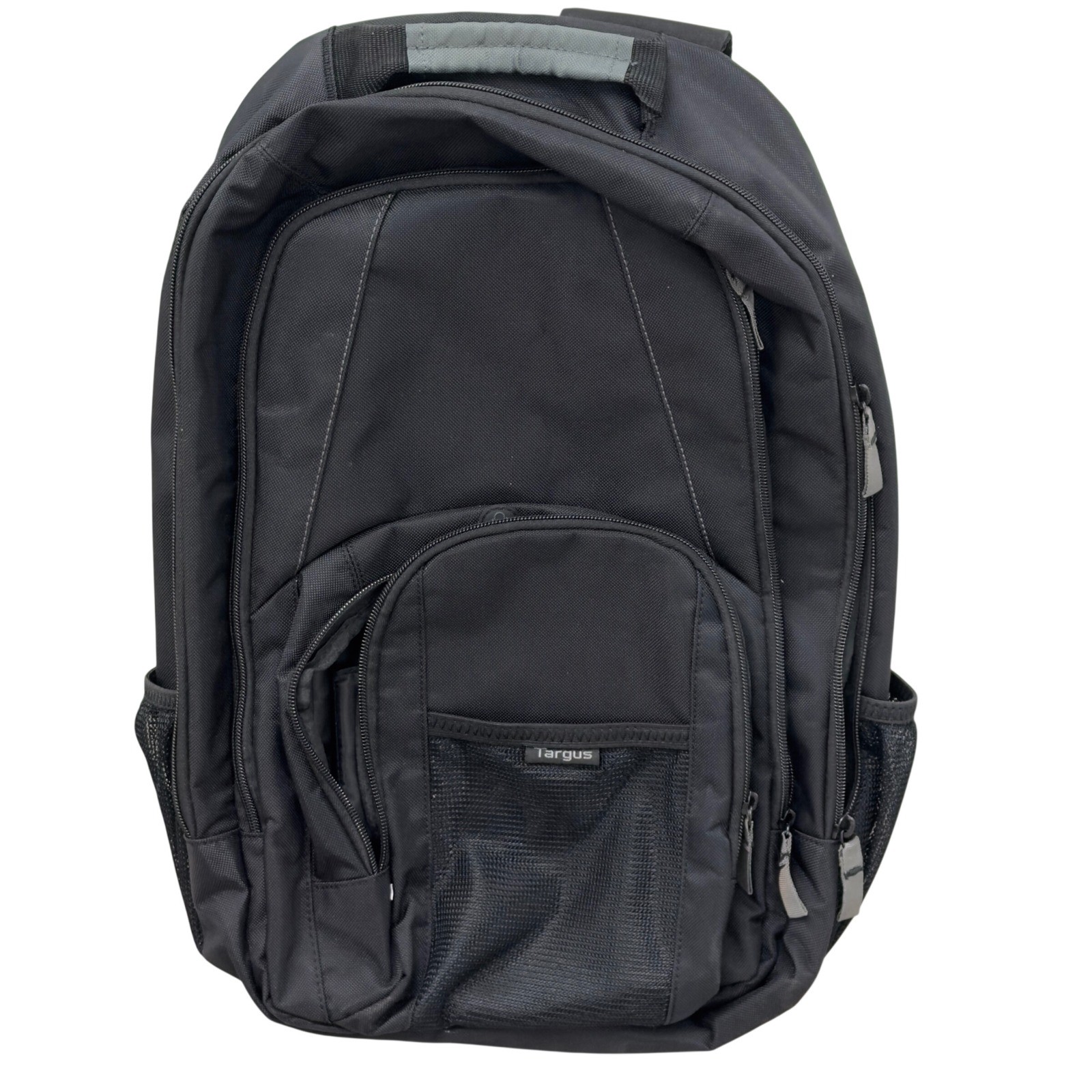 Targus Laptop Backpack Mens Black Nylon Tech Commuter Padded Sleeve Minimalist