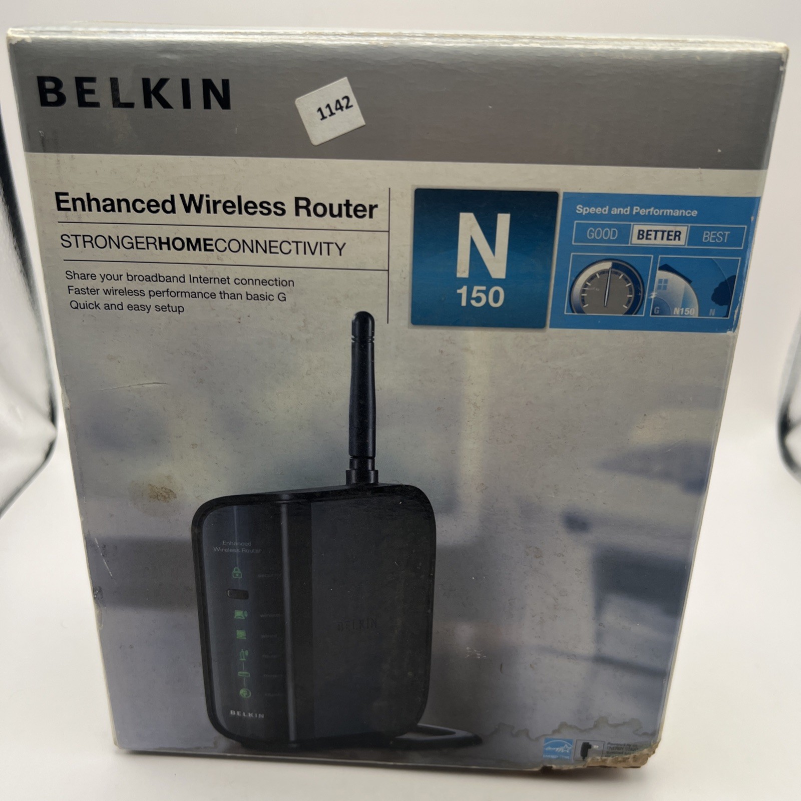 NIB SEALED BELKIN ENHANCED WIRELESS ROUTER N150 