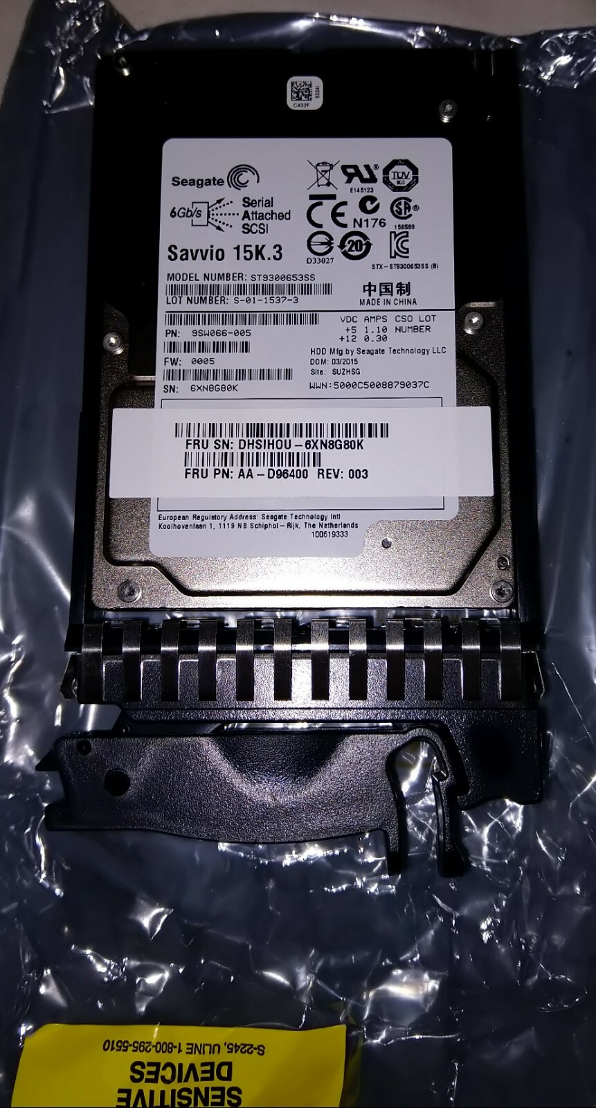 DOT HILL AA-D96400 300GB SAS 15K 6Gbps 2.5" HILL R / EVOLUTION