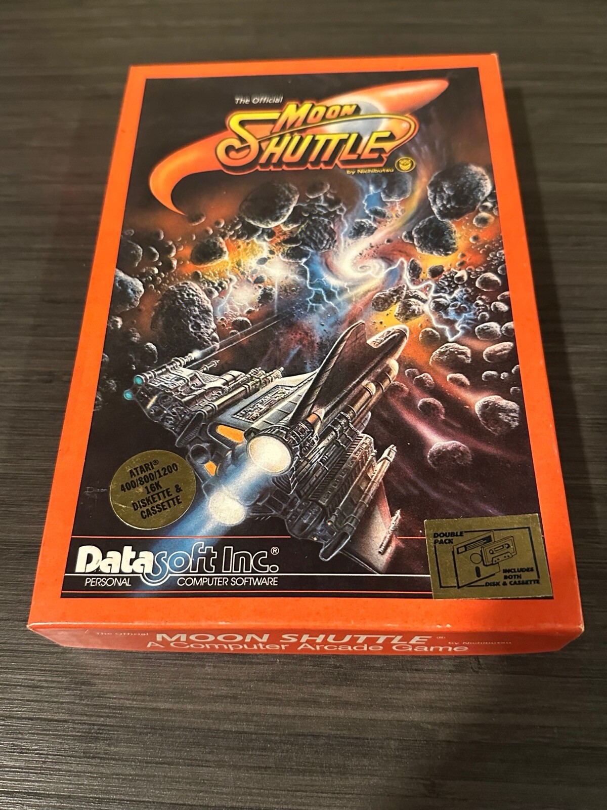 Moon Shuttle Datasoft boxed Atari 400 800 XL XE Vintage Computer game